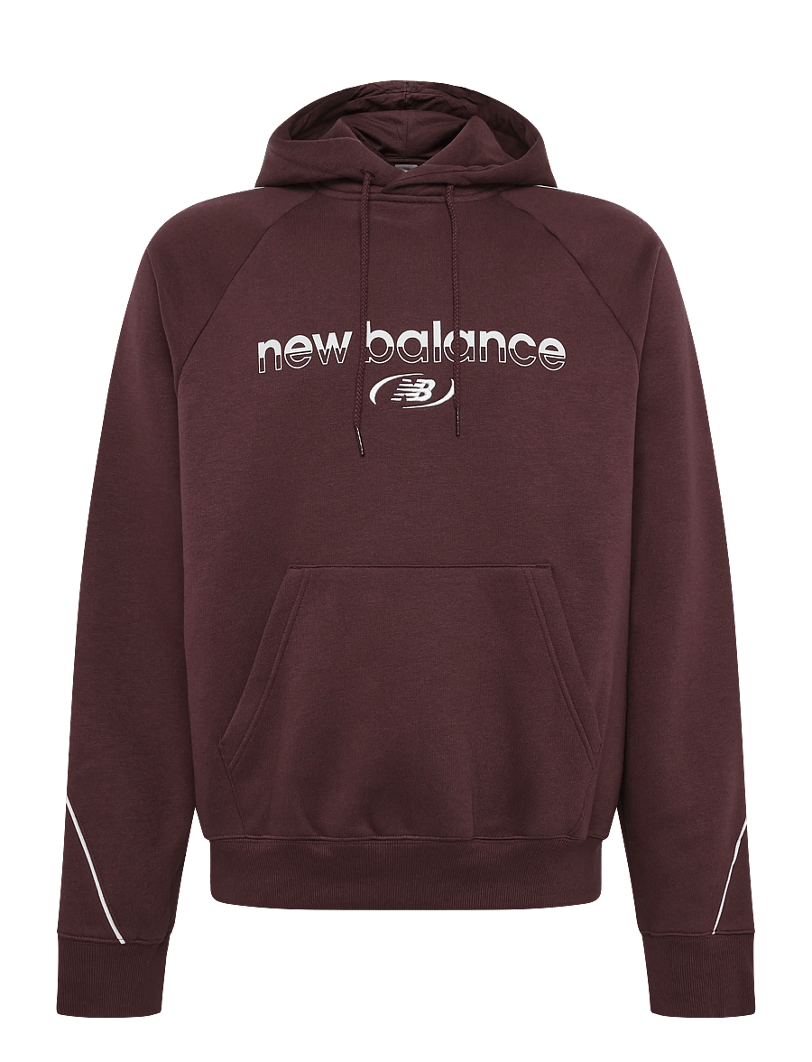New Balance - Trackside Fleece Hoodie - kapuutsiga dressipluusid - cherry leather - 0