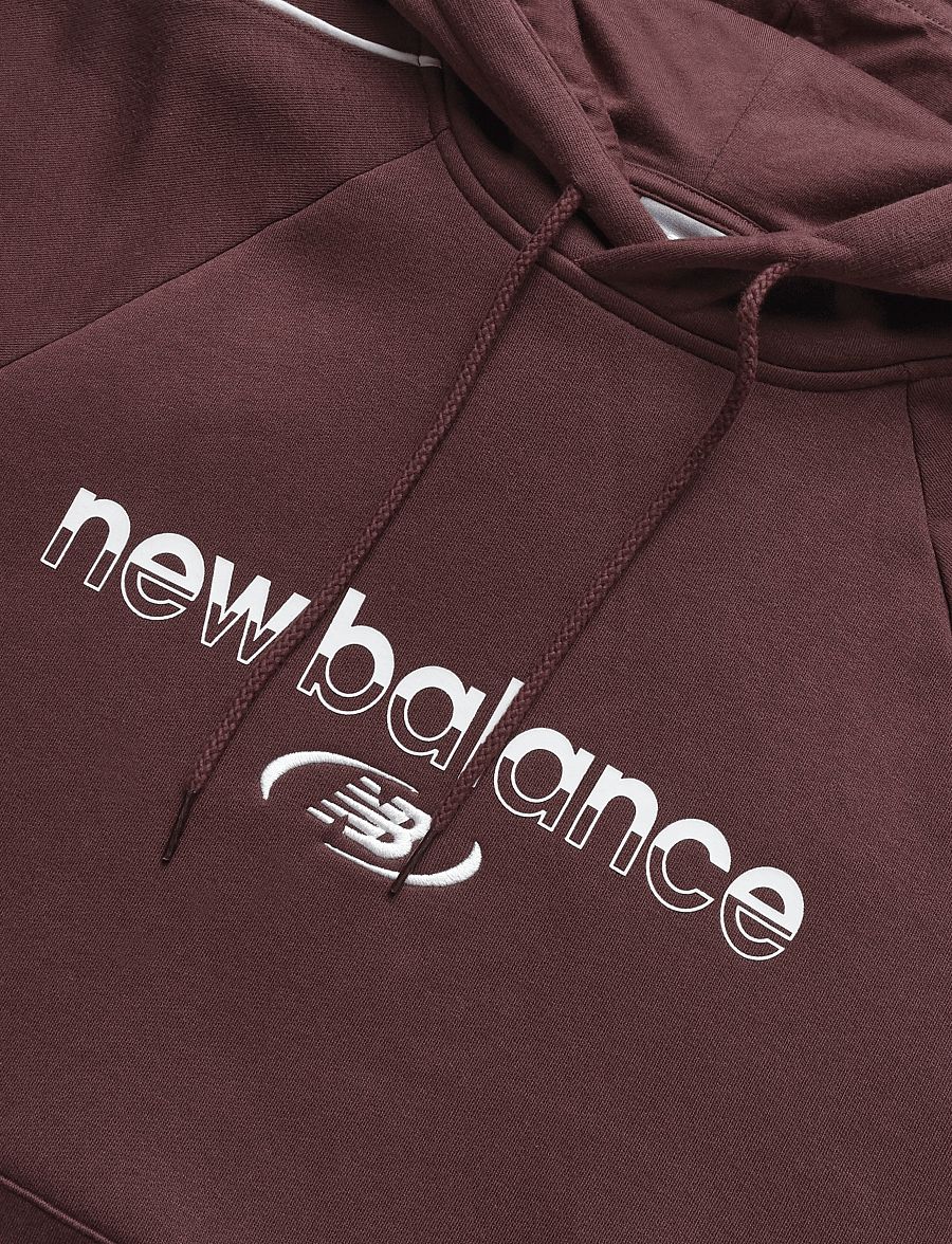 New Balance - Trackside Fleece Hoodie - kapuutsiga dressipluusid - cherry leather - 2