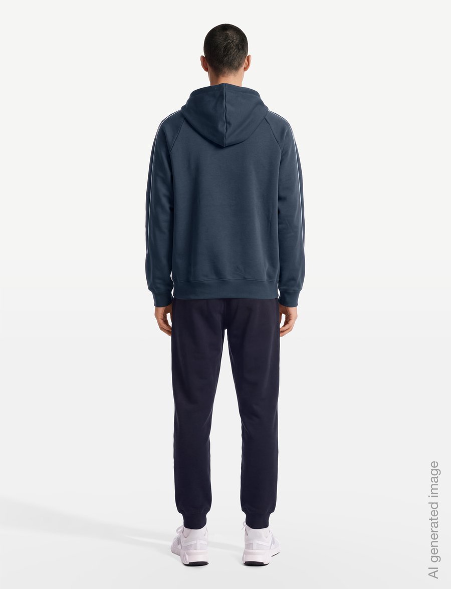 New Balance - Trackside Fleece Hoodie - huvtröjor - nb navy - 4
