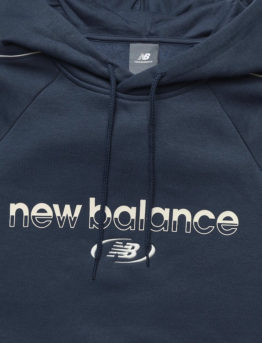 New Balance - Trackside Fleece Hoodie - viršutinės dalies drabužiai - nb navy - 2