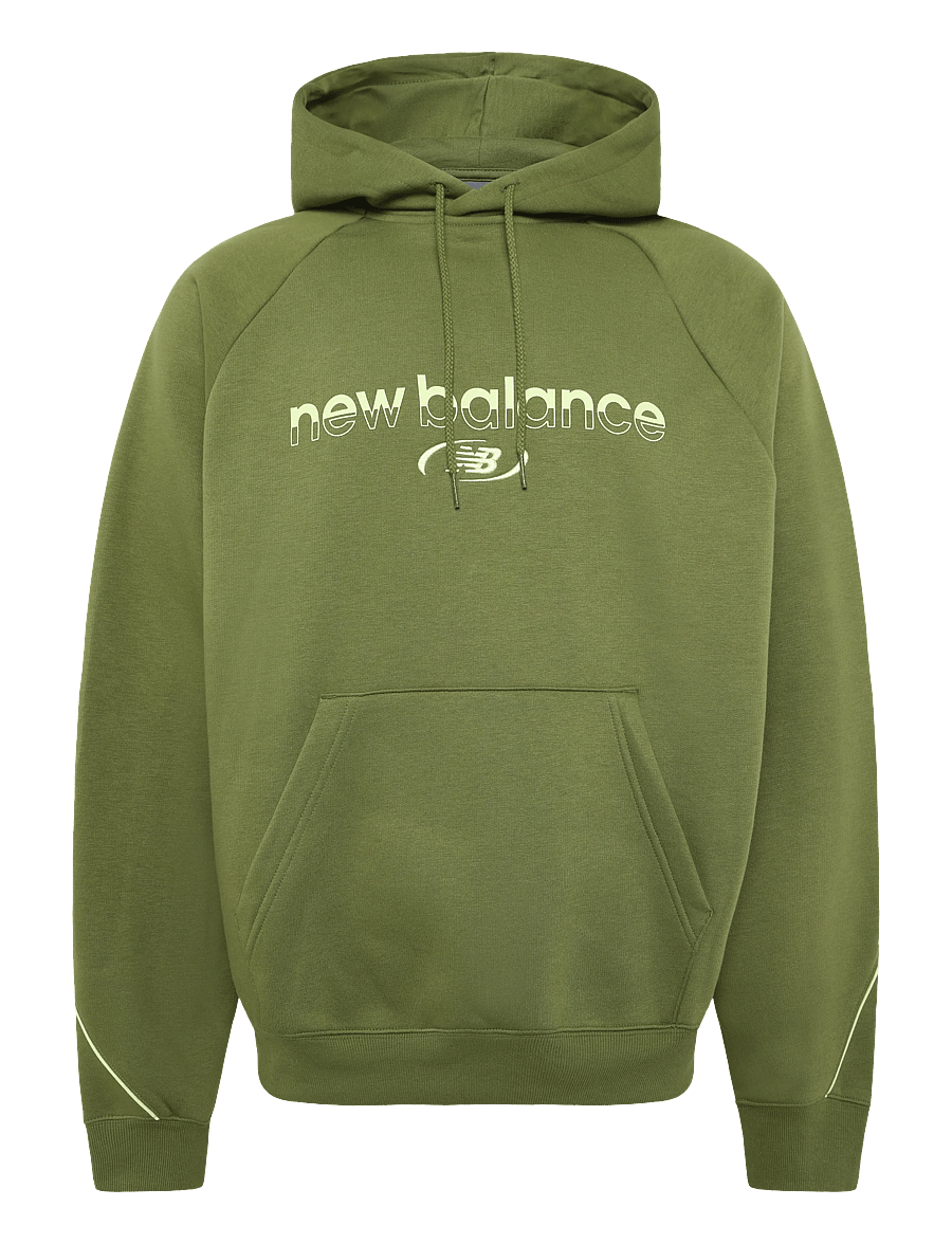 New Balance - Trackside Fleece Hoodie - tops - sport green - 1