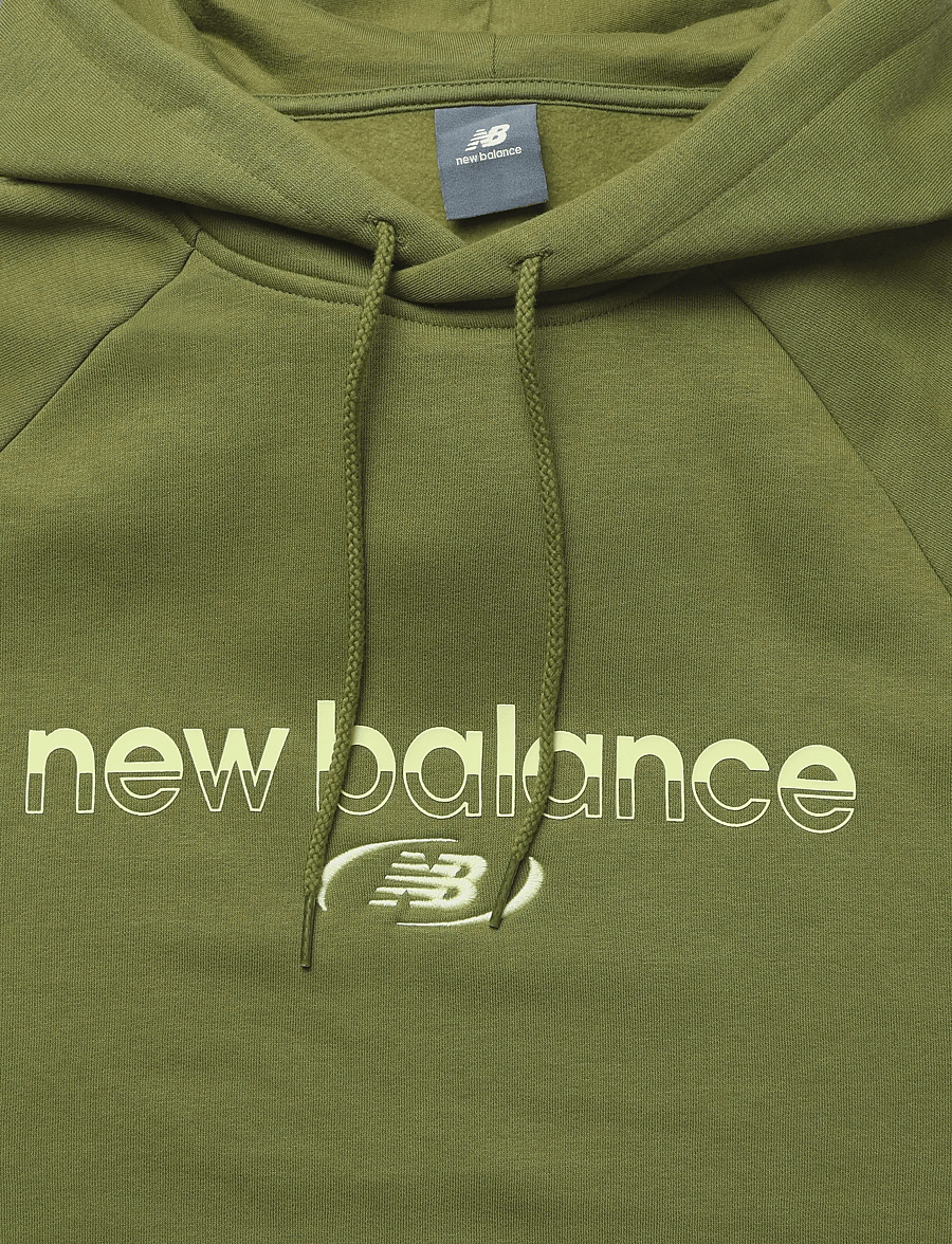 New Balance - Trackside Fleece Hoodie - tops - sport green - 5