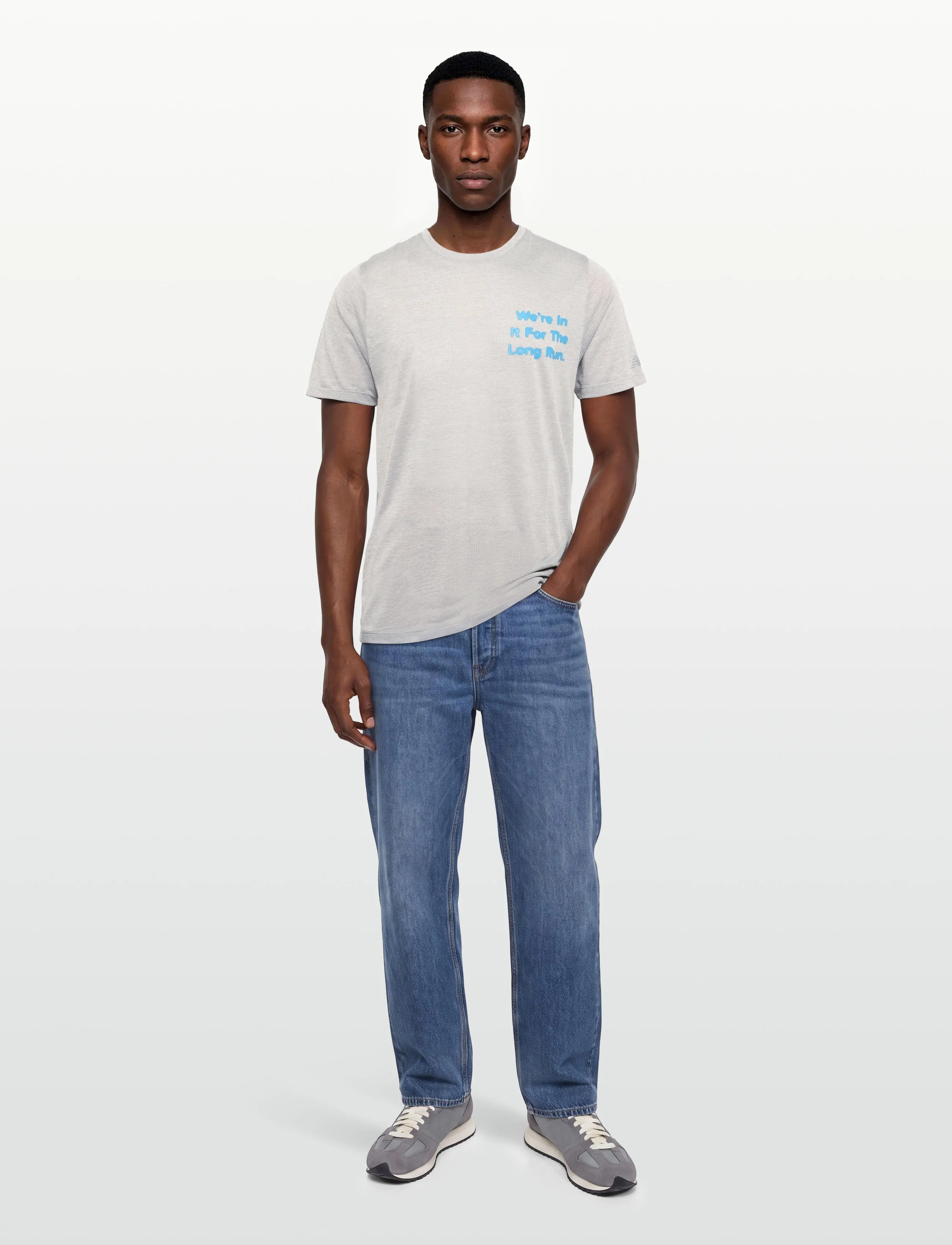 New Balance - RC Essential Graphic T-Shirt - t-särgid - athletic grey - 0