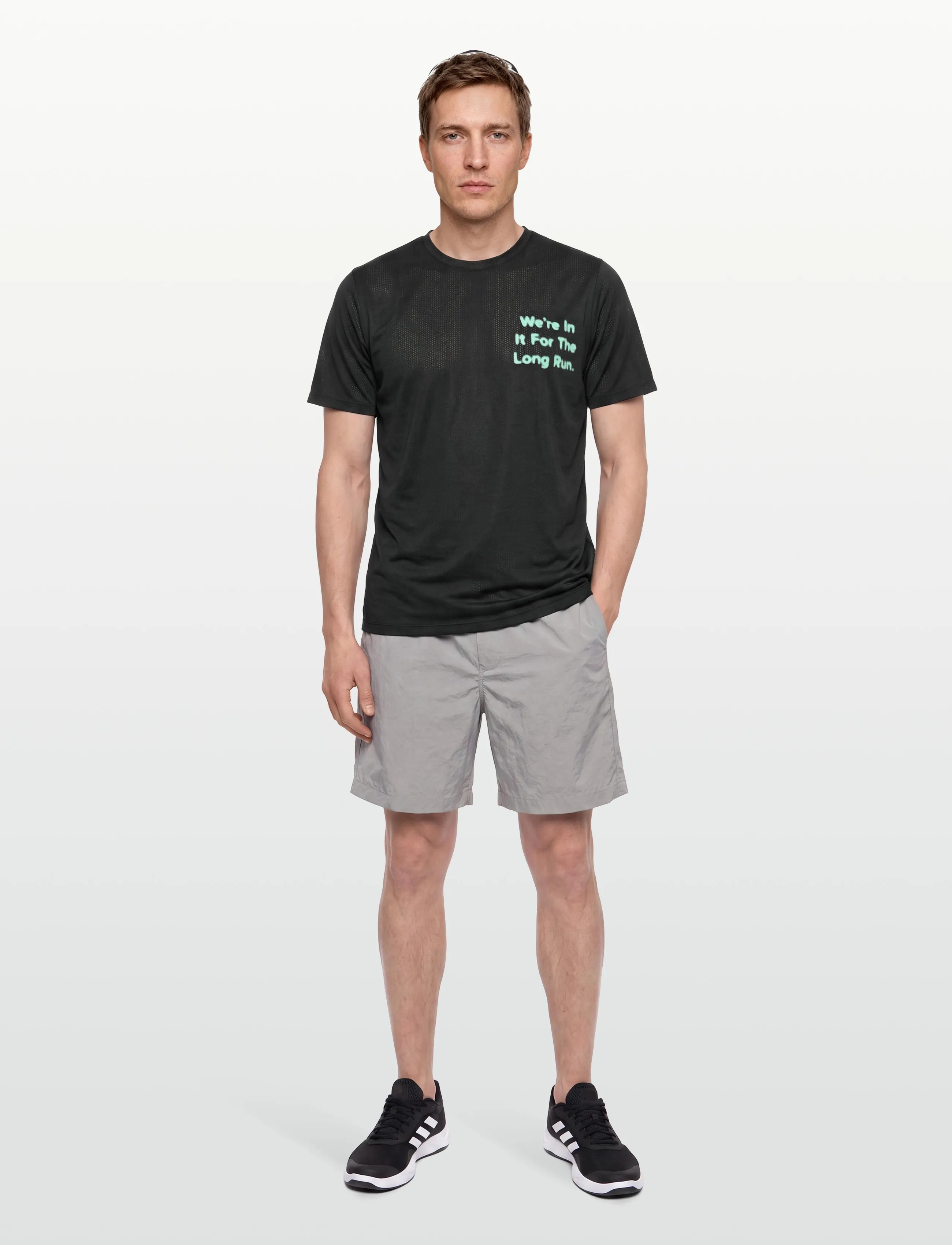 New Balance RC Essential Graphic T-Shirt - Festival outfit - BLACK / black