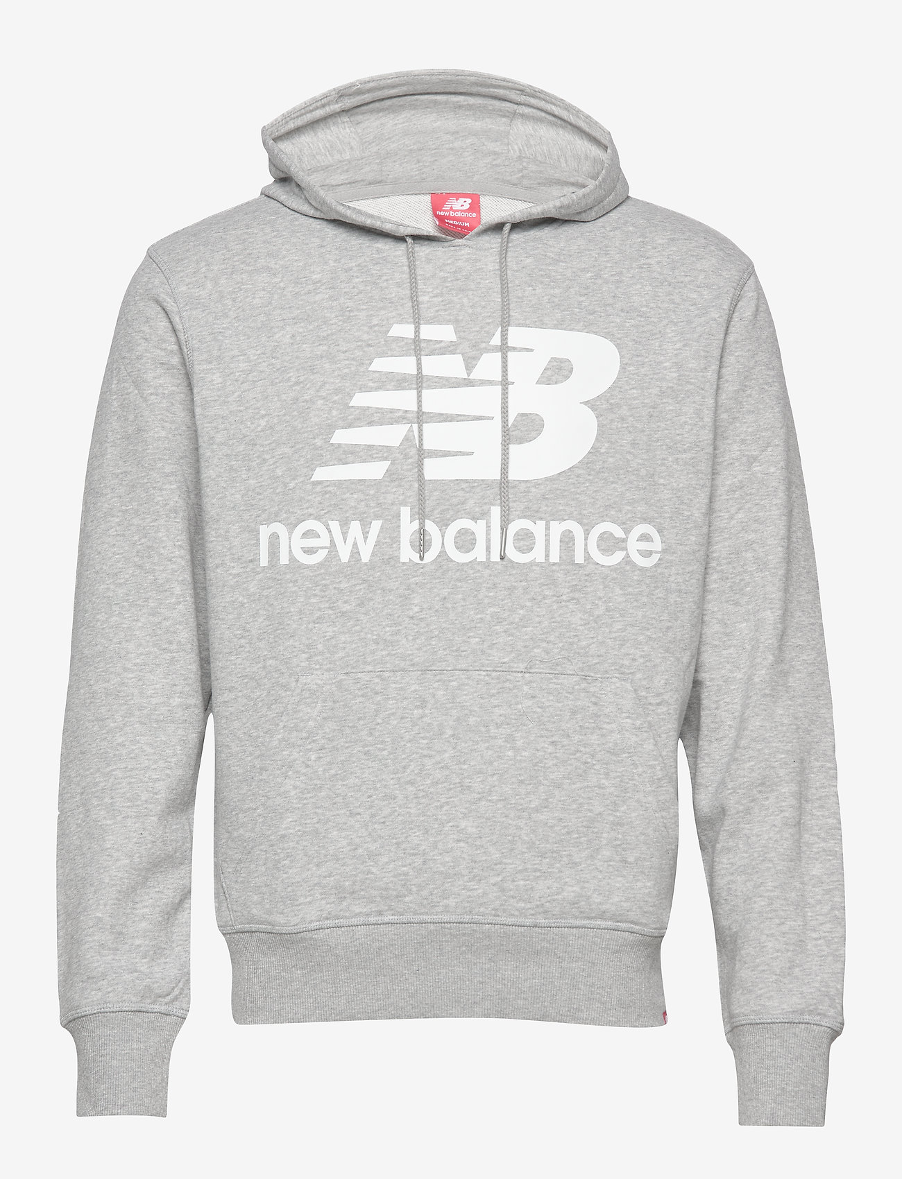 New Balance - ESSENTIALS STACKED LOGO PO HOODIE - athletic gre - 0