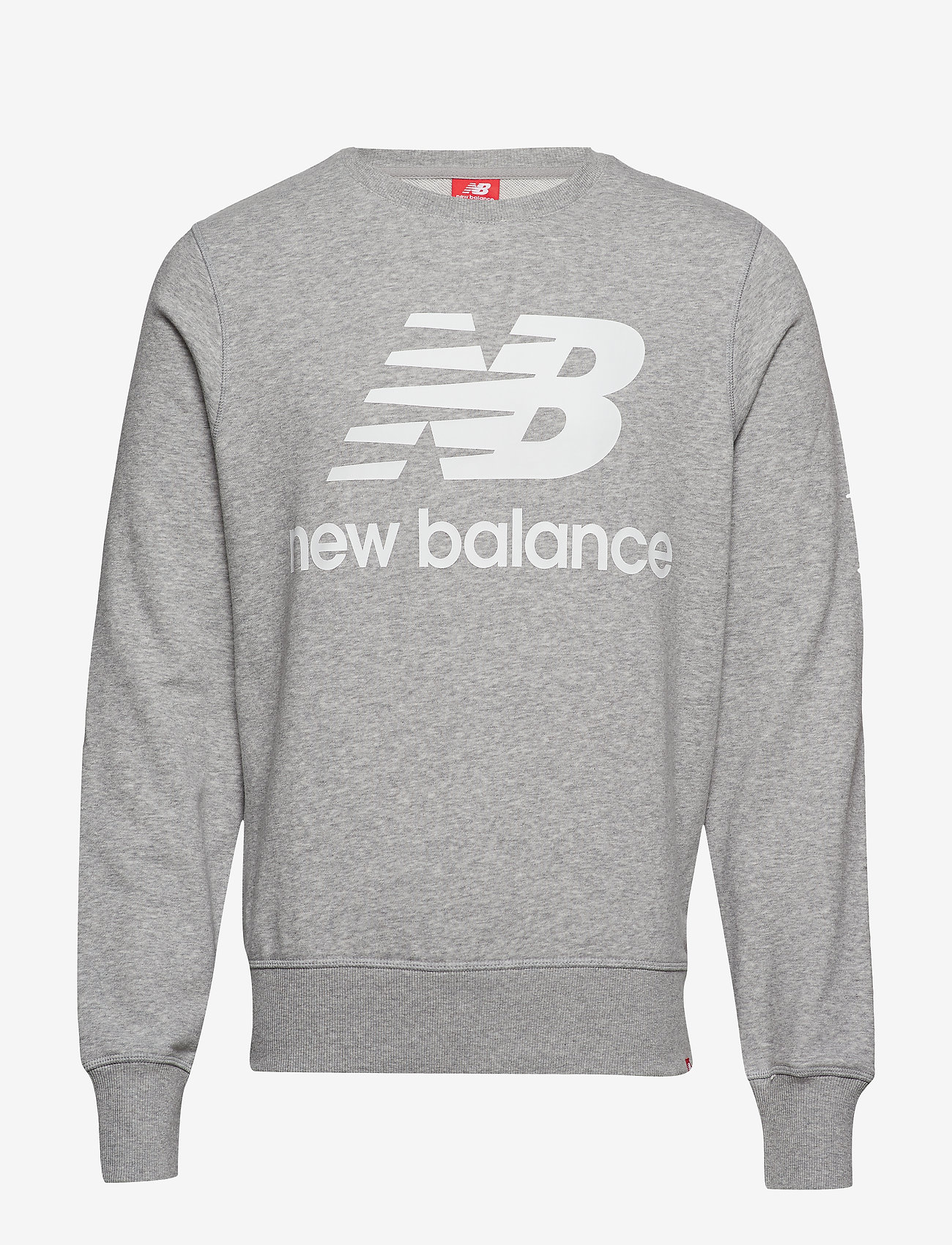 New Balance - ESSENTIALS STACKED LOGO CREW - athletic gre - 0