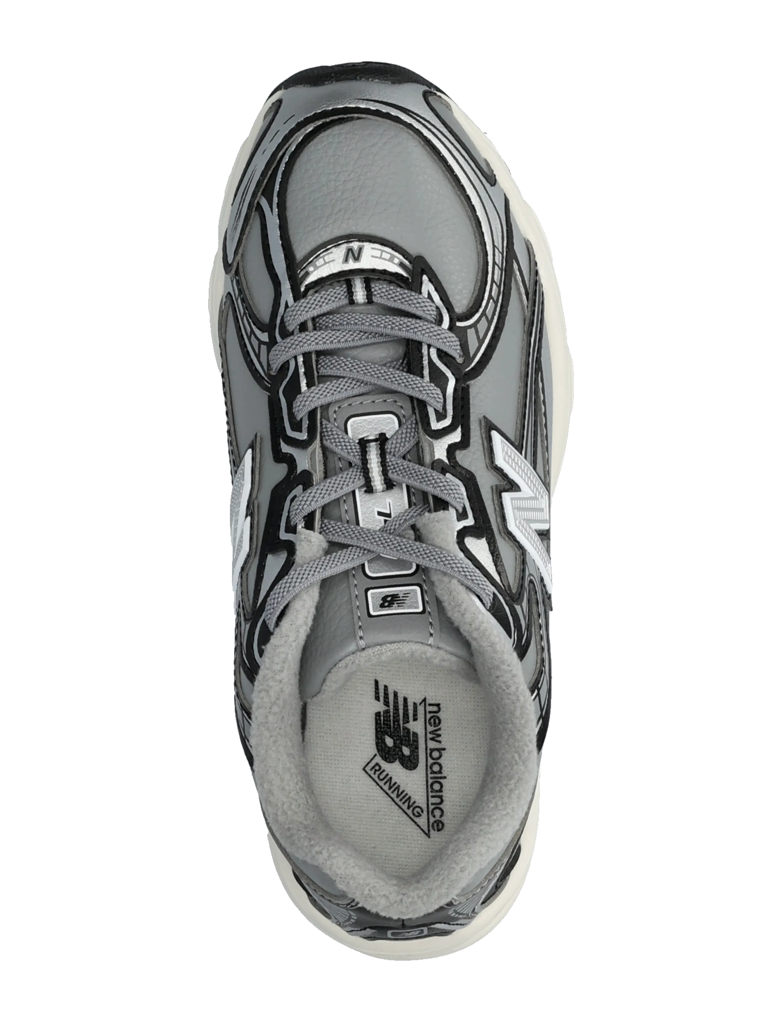New Balance - New Balance 740 Kids Bungee Lace - laag sneakers - slate grey - 3