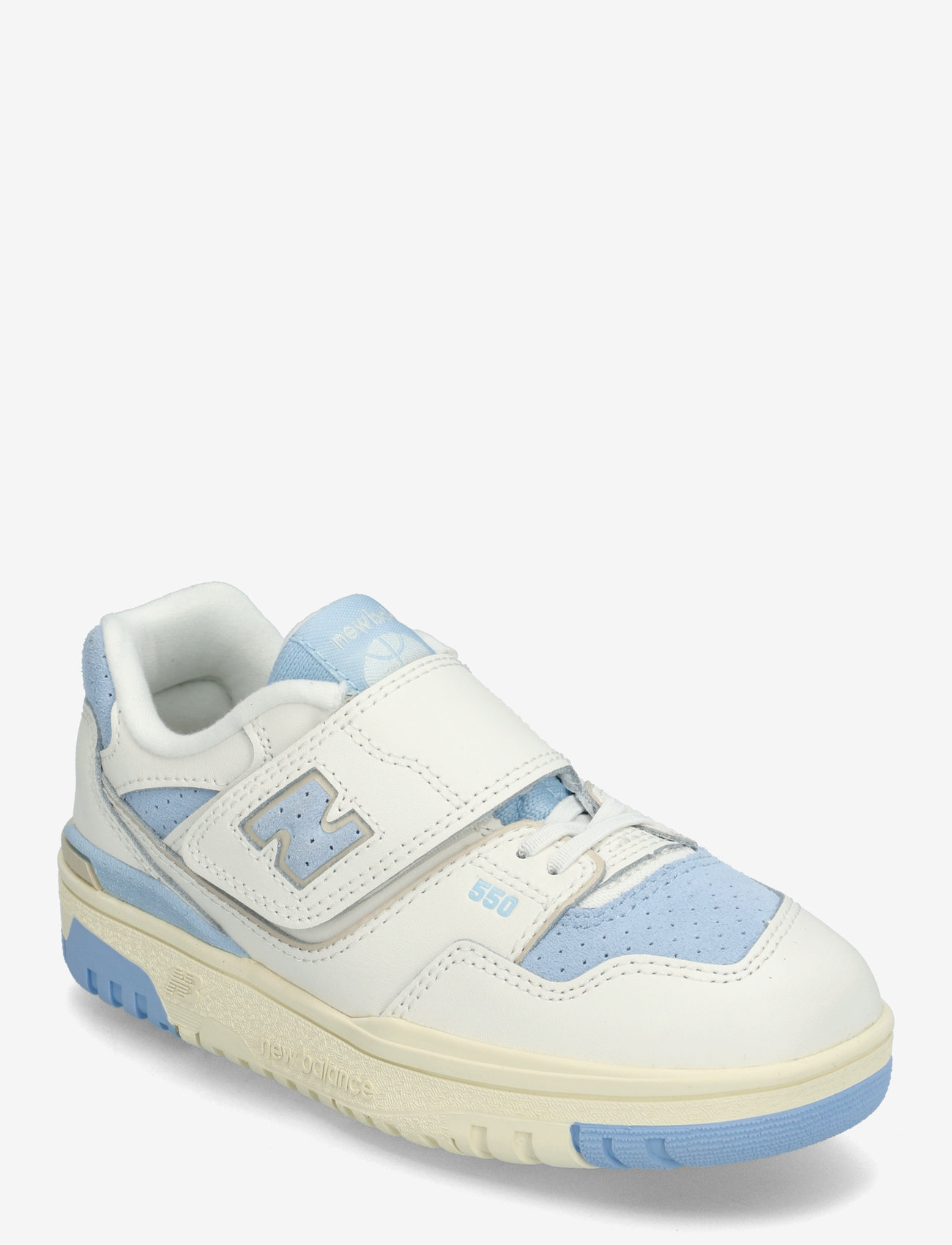 New Balance - New Balance 550 Kids Bungee Lace with Hook & Loop Top Strap - low-top sneakers - sea salt - 0
