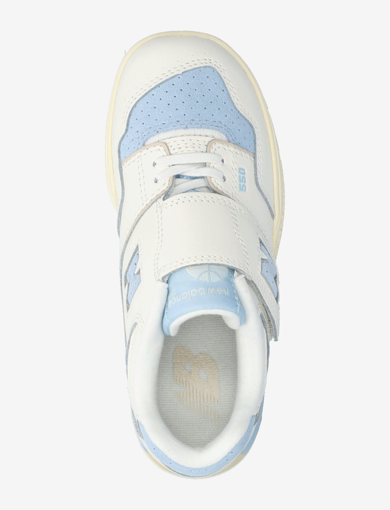New Balance - New Balance 550 Kids Bungee Lace with Hook & Loop Top Strap - low-top sneakers - sea salt - 3