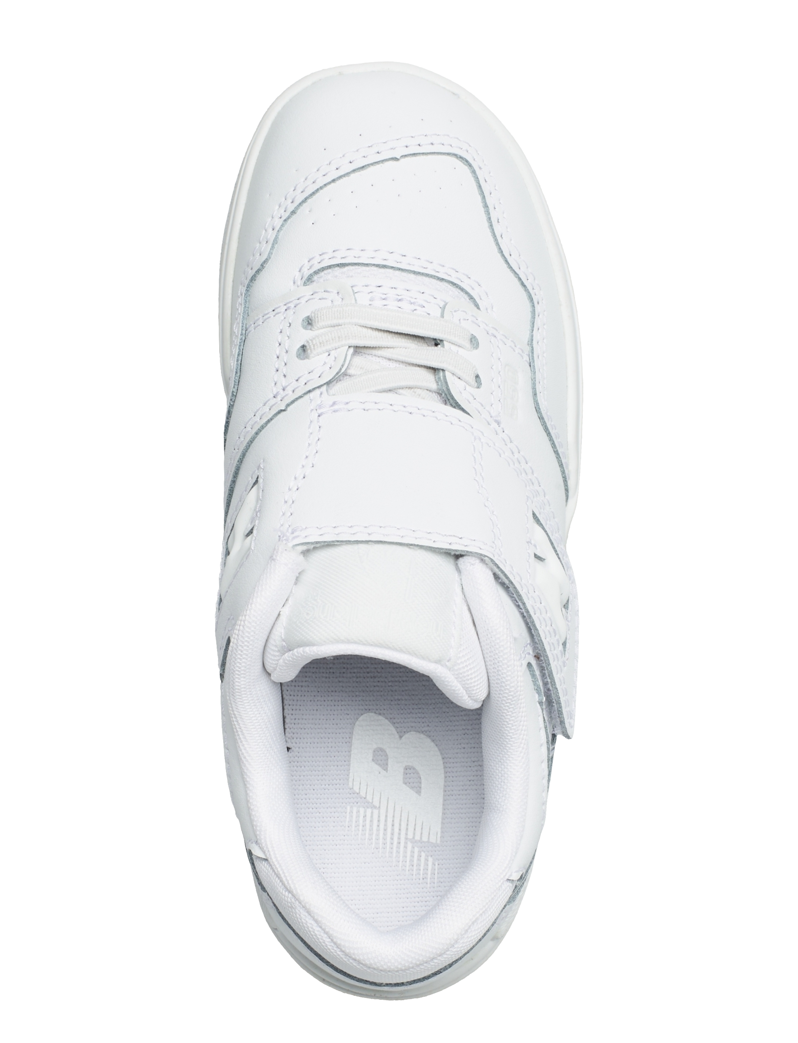 New Balance - New Balance 550 Kids Bungee Lace with Hook & Loop Top Strap - white - 3