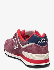 New Balance - New Balance 574 Hook & Loop - låga sneakers - washed burgundy - 2