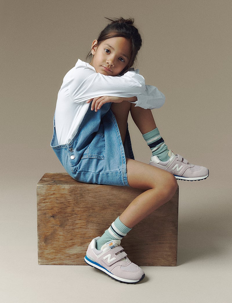 New Balance - New Balance 574 Kids Hook & Loop - niedriger schnitt - twilight haze - 0