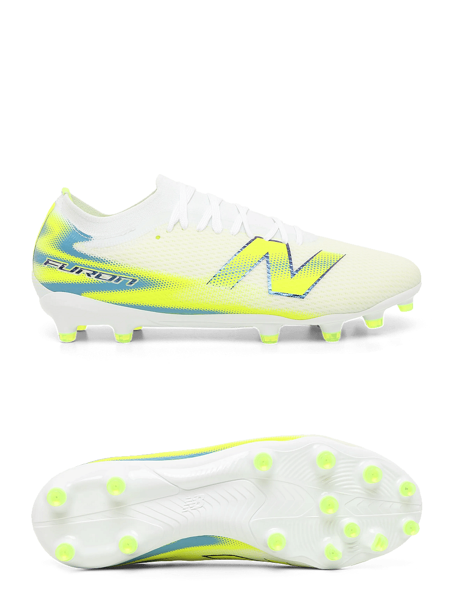 New Balance - Furon v9 Team MG - football boots - white - 0