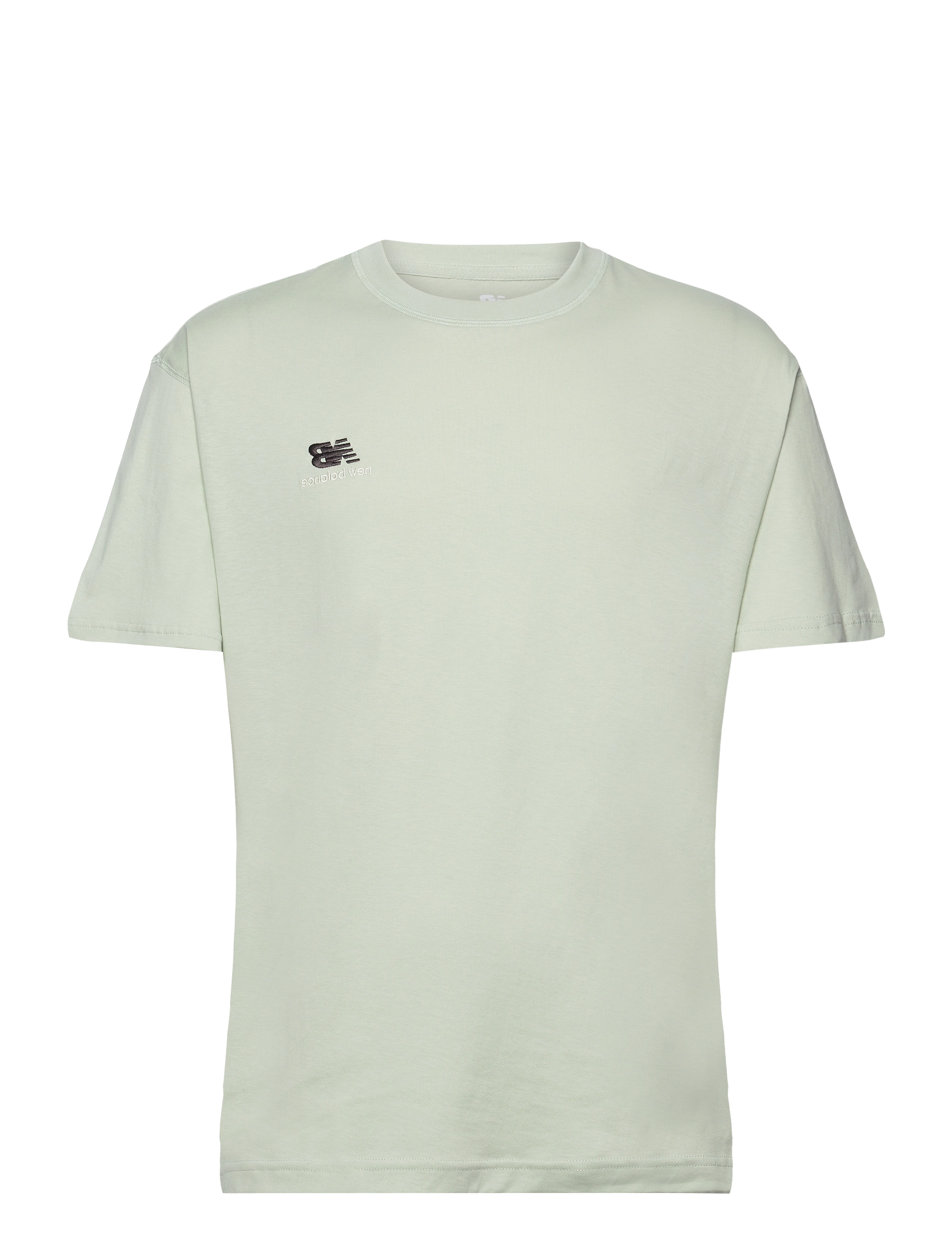 New Balance Uni-ssentials Cotton T-Shirt - Overdeler - SILVER MOSS / green