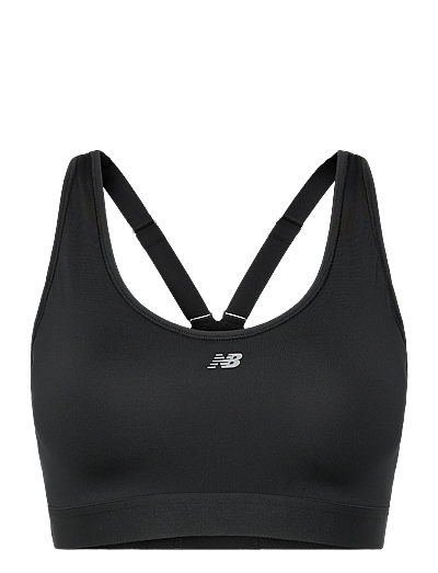 New Balance NB Essential Run Bra - Kleidung - BLACK / black