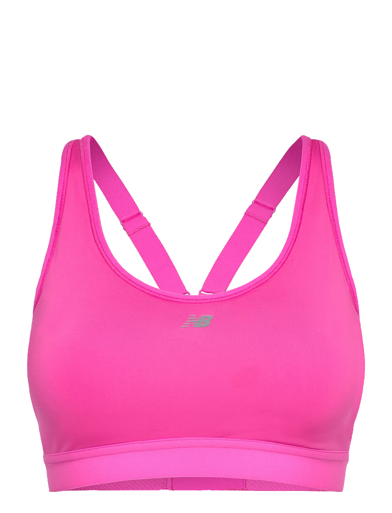 New Balance - NB Essential Run Bra - sport-bhs - pink heat - 0