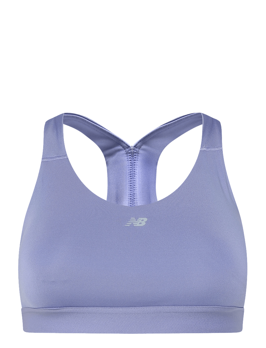 New Balance - NB Essential Train Bra - mittlerer halt - dark smoked violet - 0