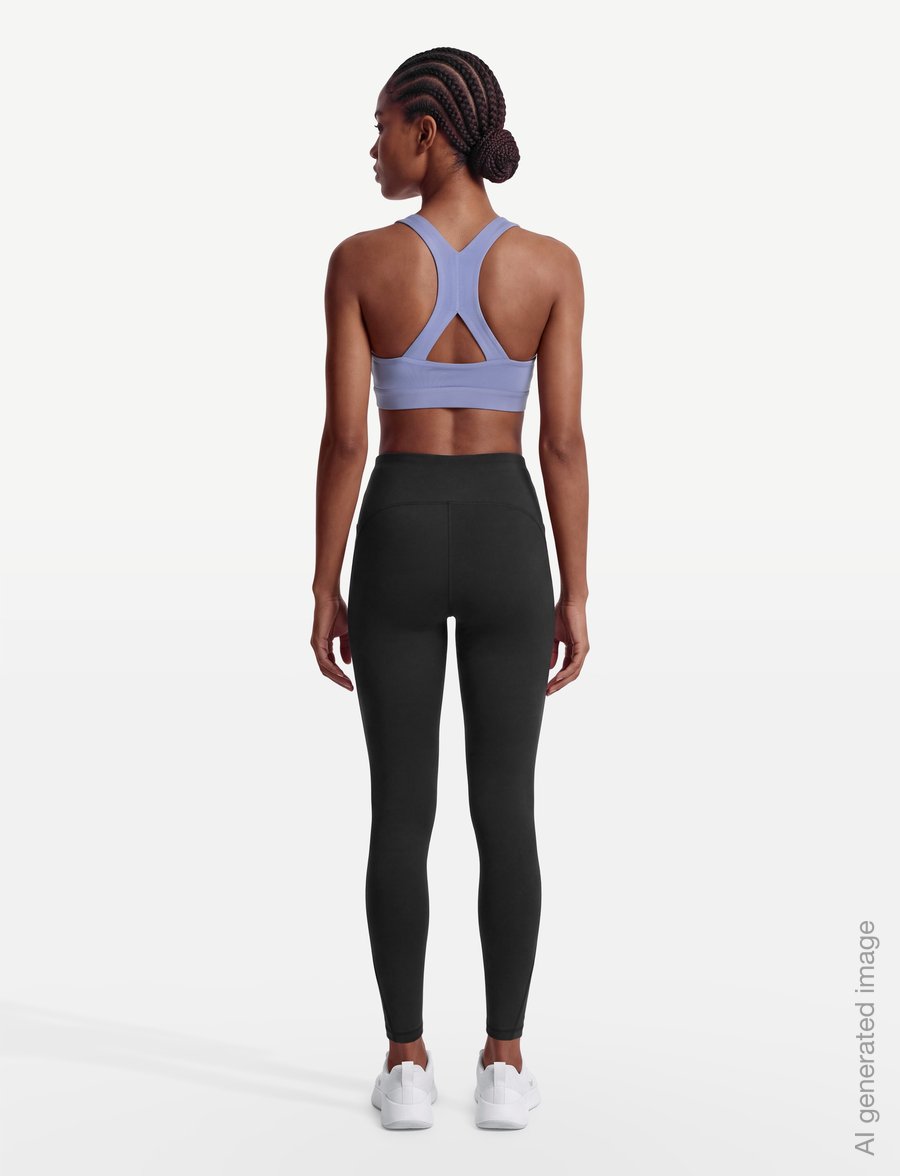 New Balance - NB Essential Train Bra - mittlerer halt - dark smoked violet - 4