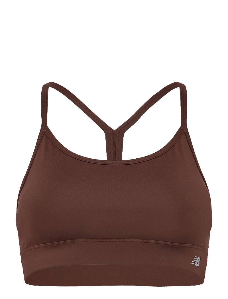 New Balance - NB Essential Yoga Bra - madal toestus - pumpernickel - 0