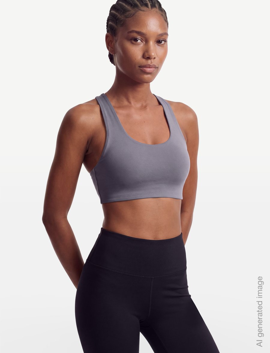 New Balance - NB Define Train Bra - sports-bh'er - off-line grey - 3