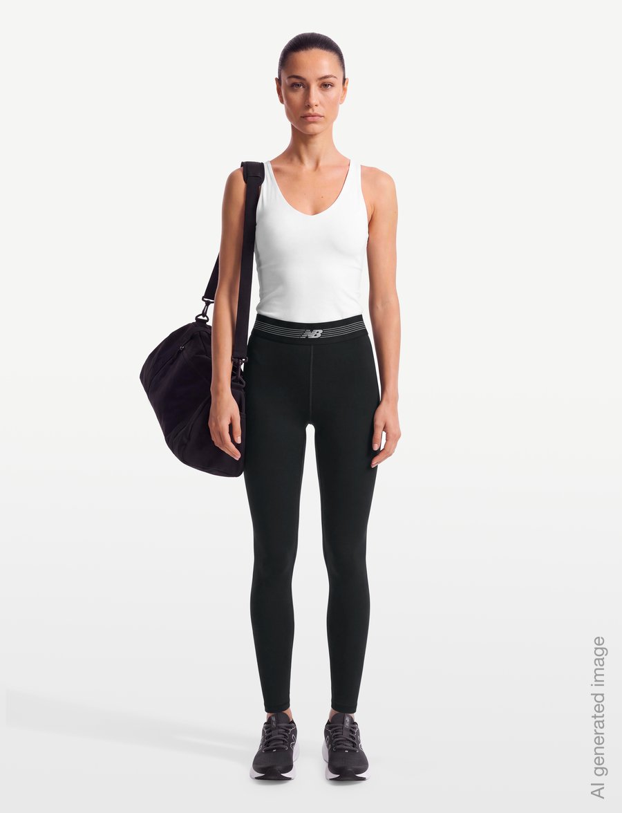 New Balance - AC Legging 25" - löpartights - black - 0