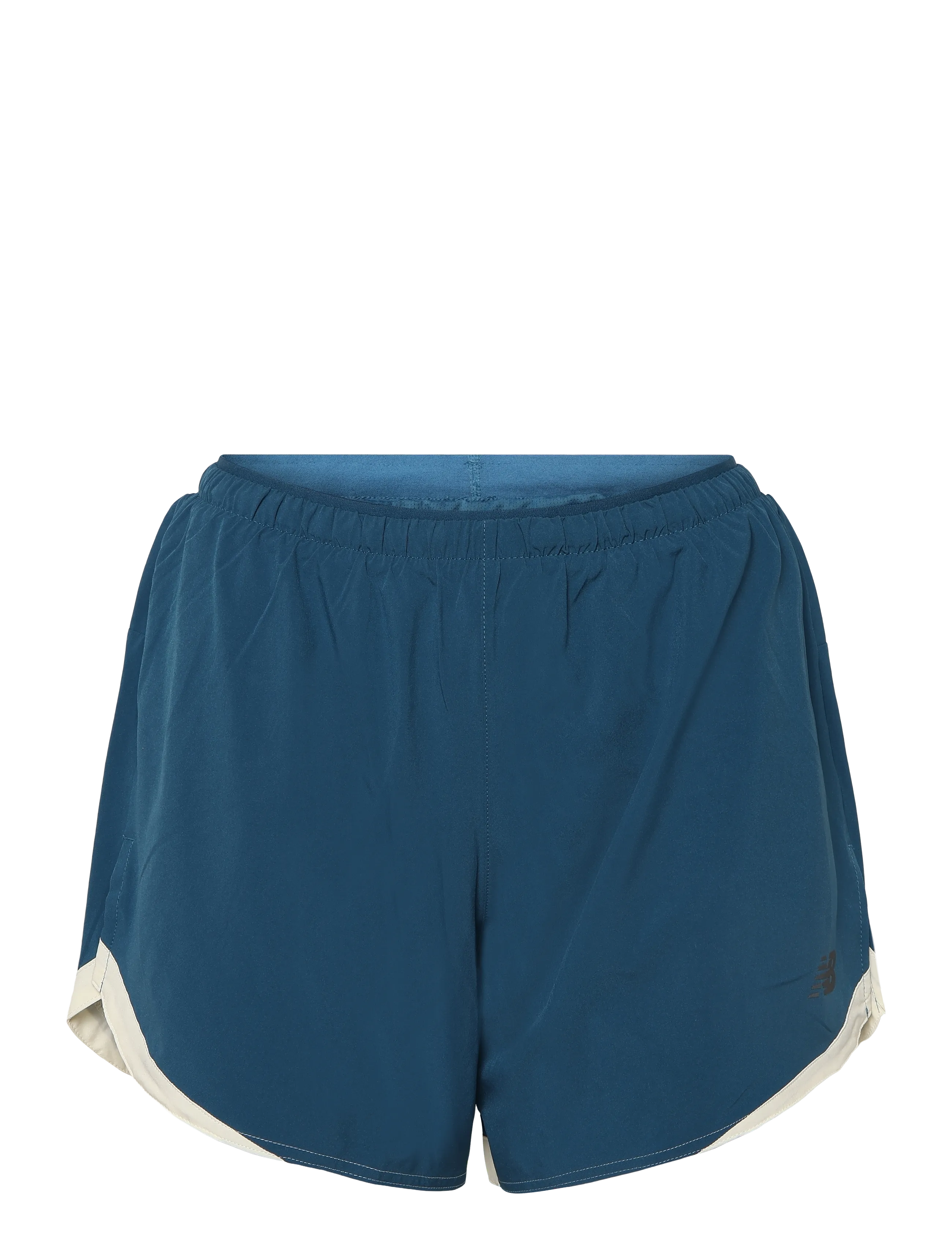 New Balance Athletics Run Short 5", L, Sport Shorts, Blau - Training Frauen
