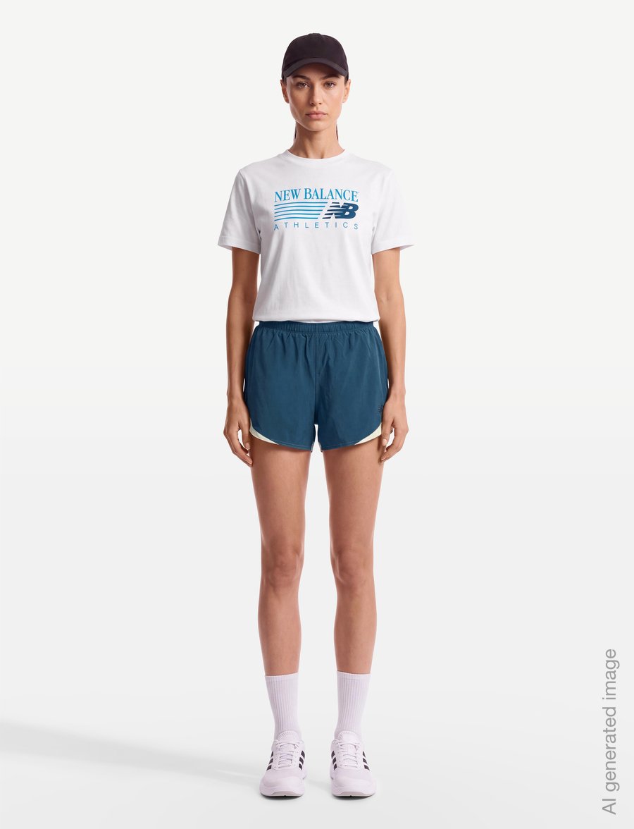 New Balance - Athletics Run Short 5" - laufshorts - streamsong - 0