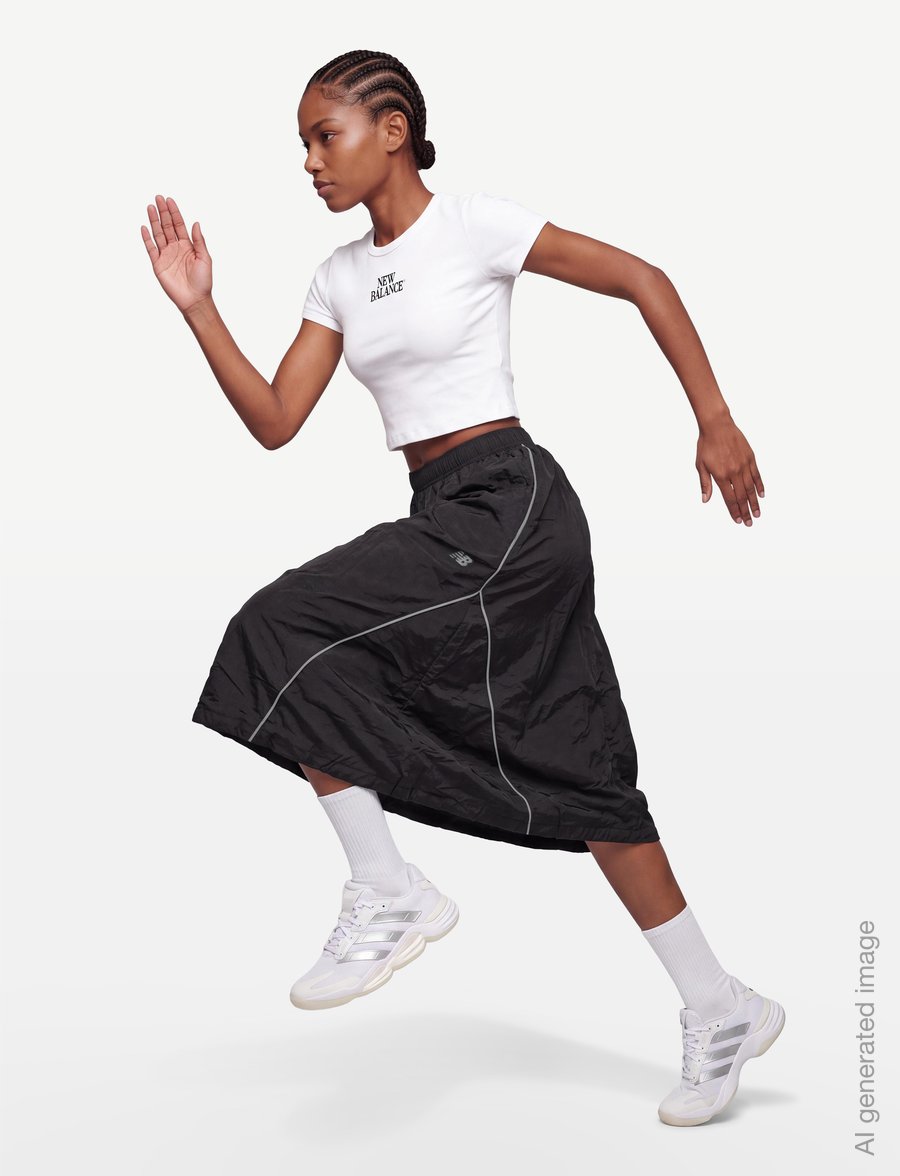 New Balance - Sport Legacy Skirt - kleider & röcke - dark night - 3