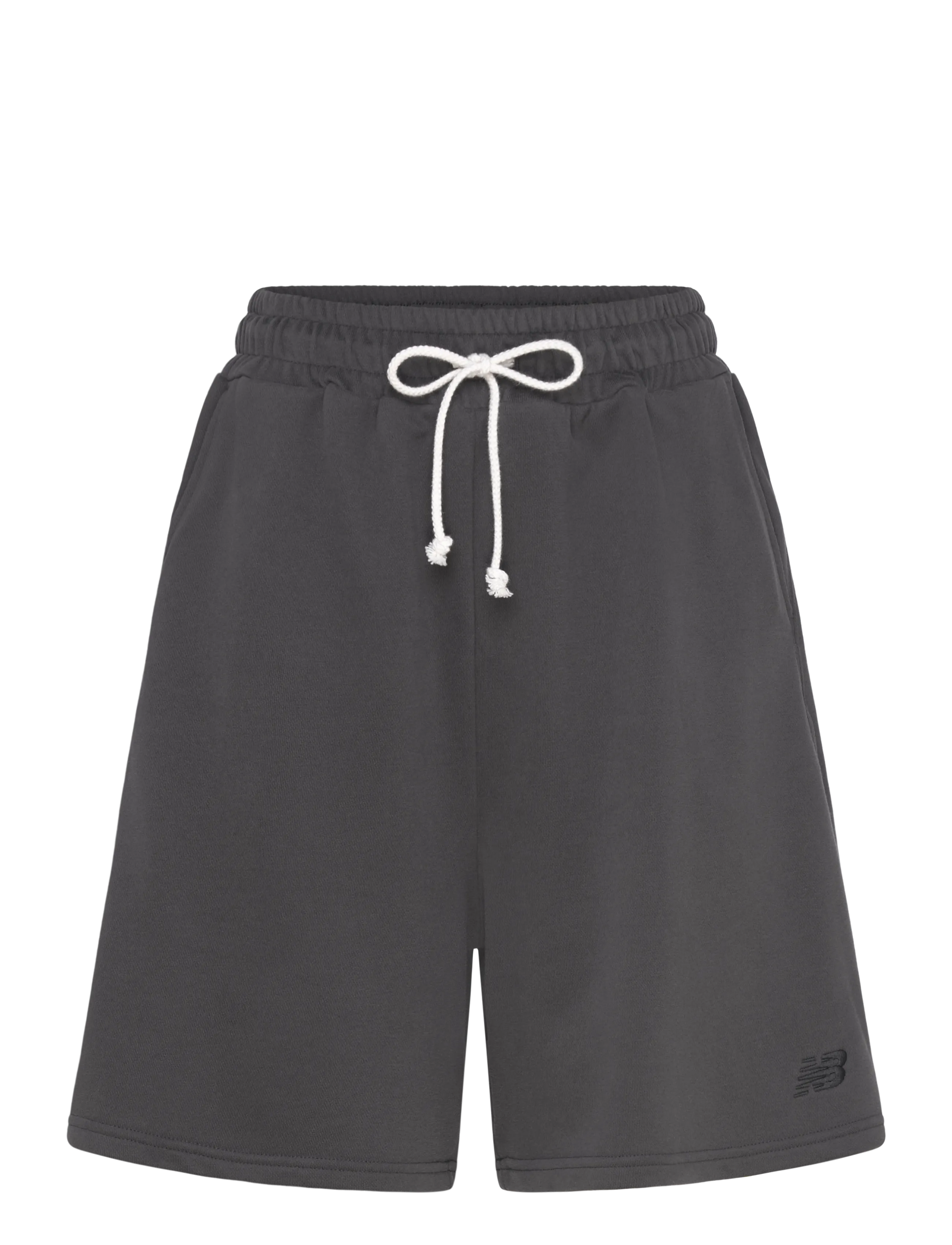 New Balance Coastal Fleece Bermuda Short - Püksid - FADED BLACK / black