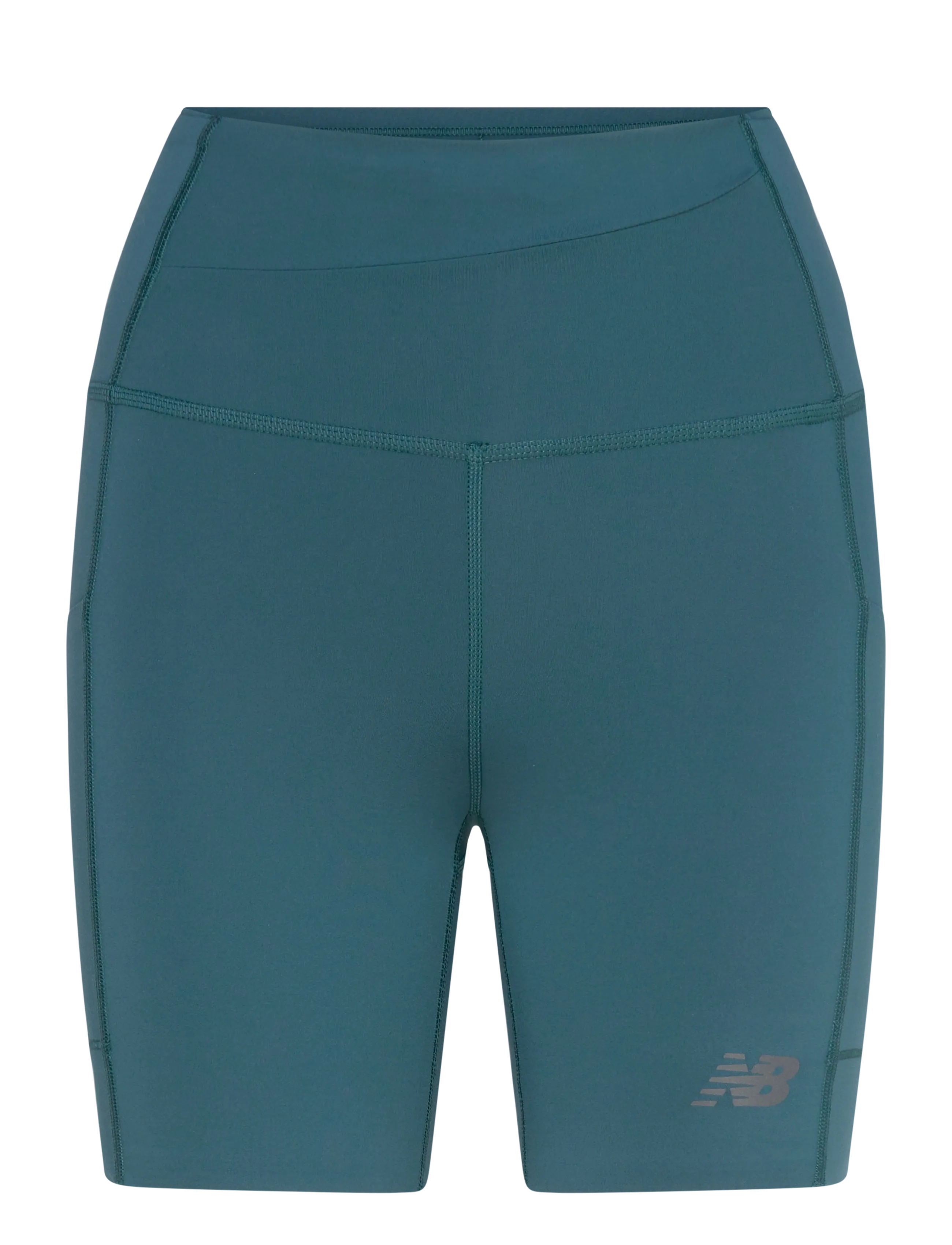 New Balance NB Sleek Storage Race Short 6" - New Balance - MEDUSA GREEN / green