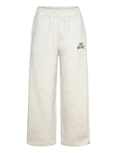 New Balance Linear Heritage Fleece Barrel Pant - Tøj - ASH HEATHER / grey