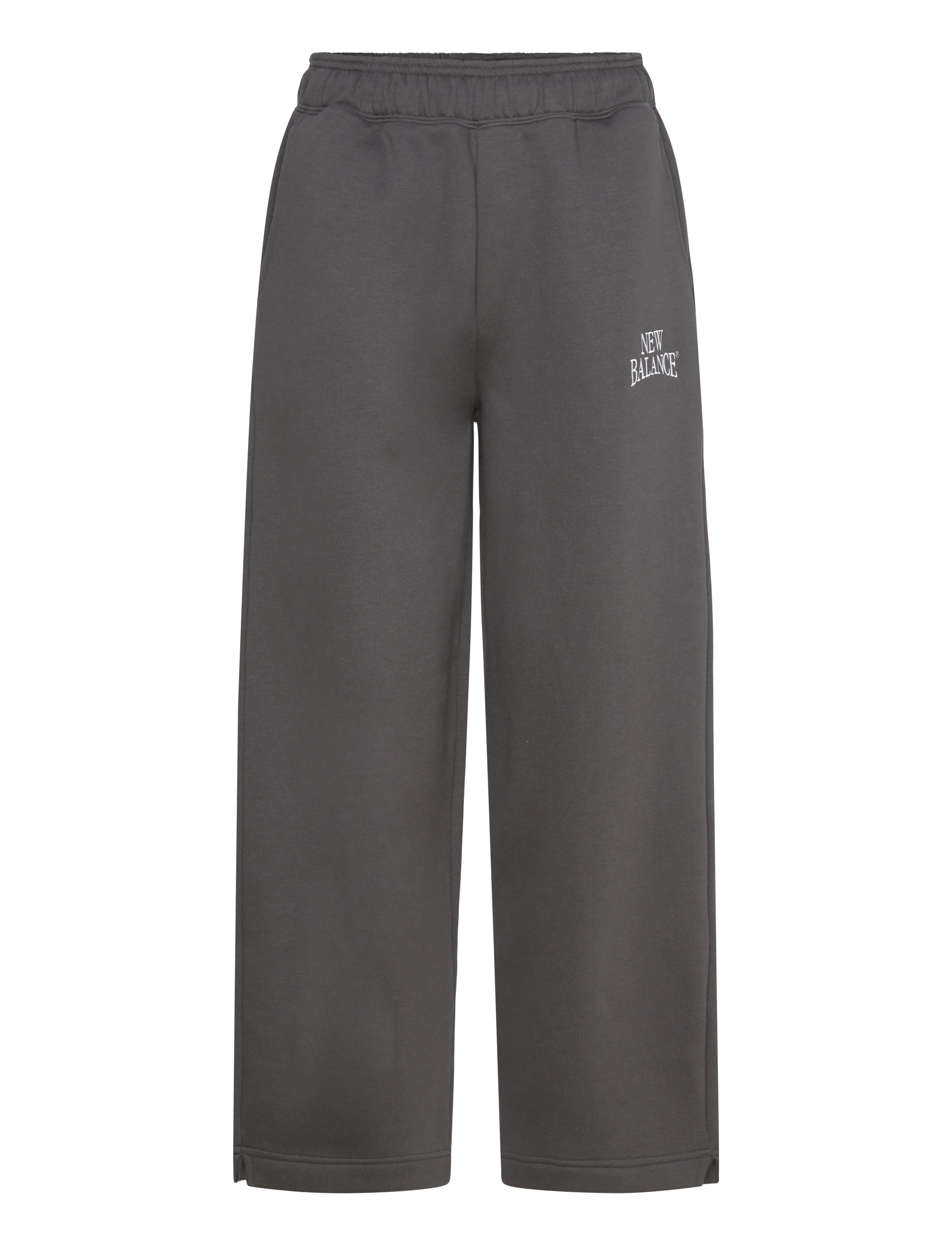 New Balance Linear Heritage Fleece Barrel Pant, L, Sport Pants, Grau - Sweatpants, Frauen