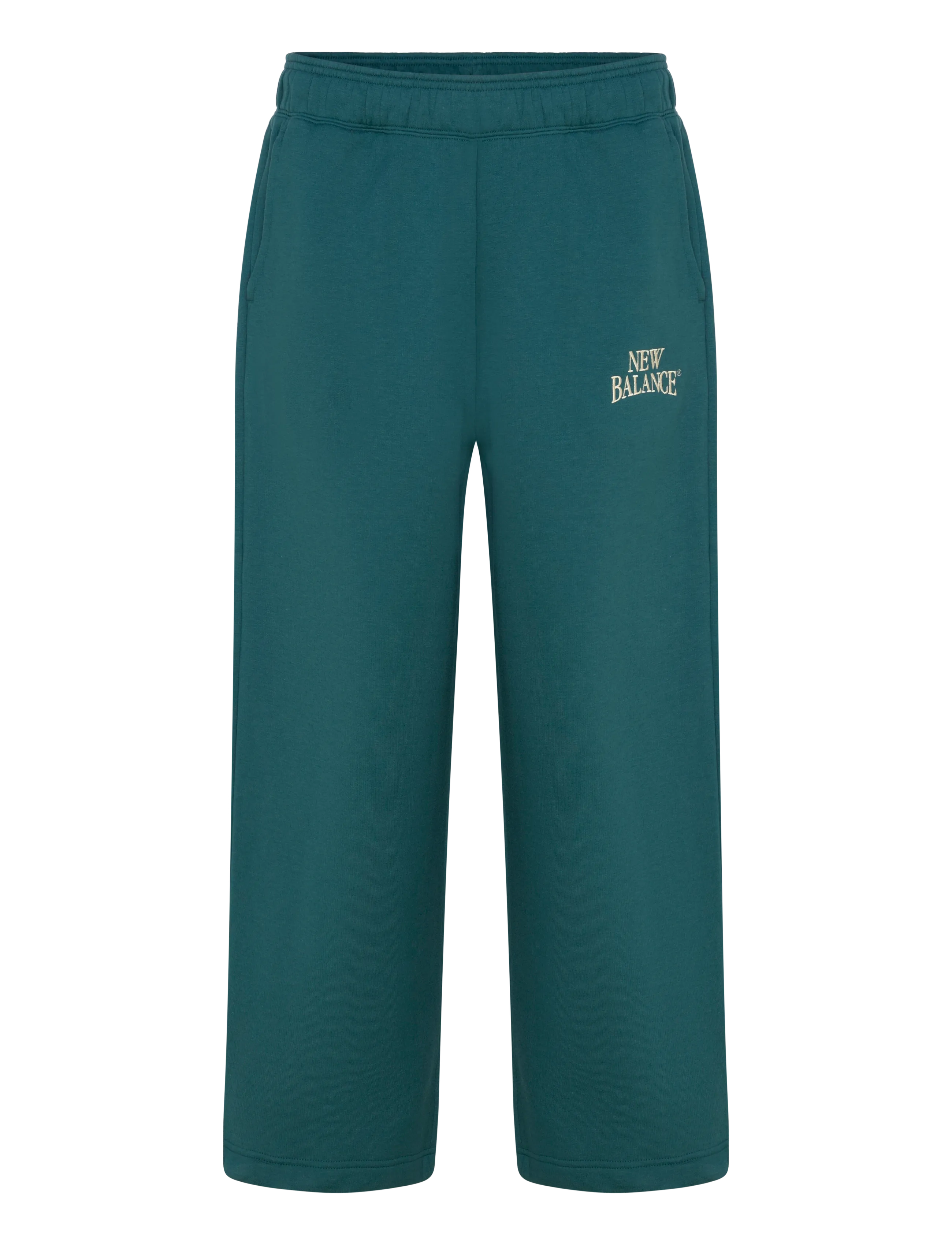 New Balance Linear Heritage Fleece Barrel Pant, M, Sport Pants, Grün - Sweatpants, Frauen