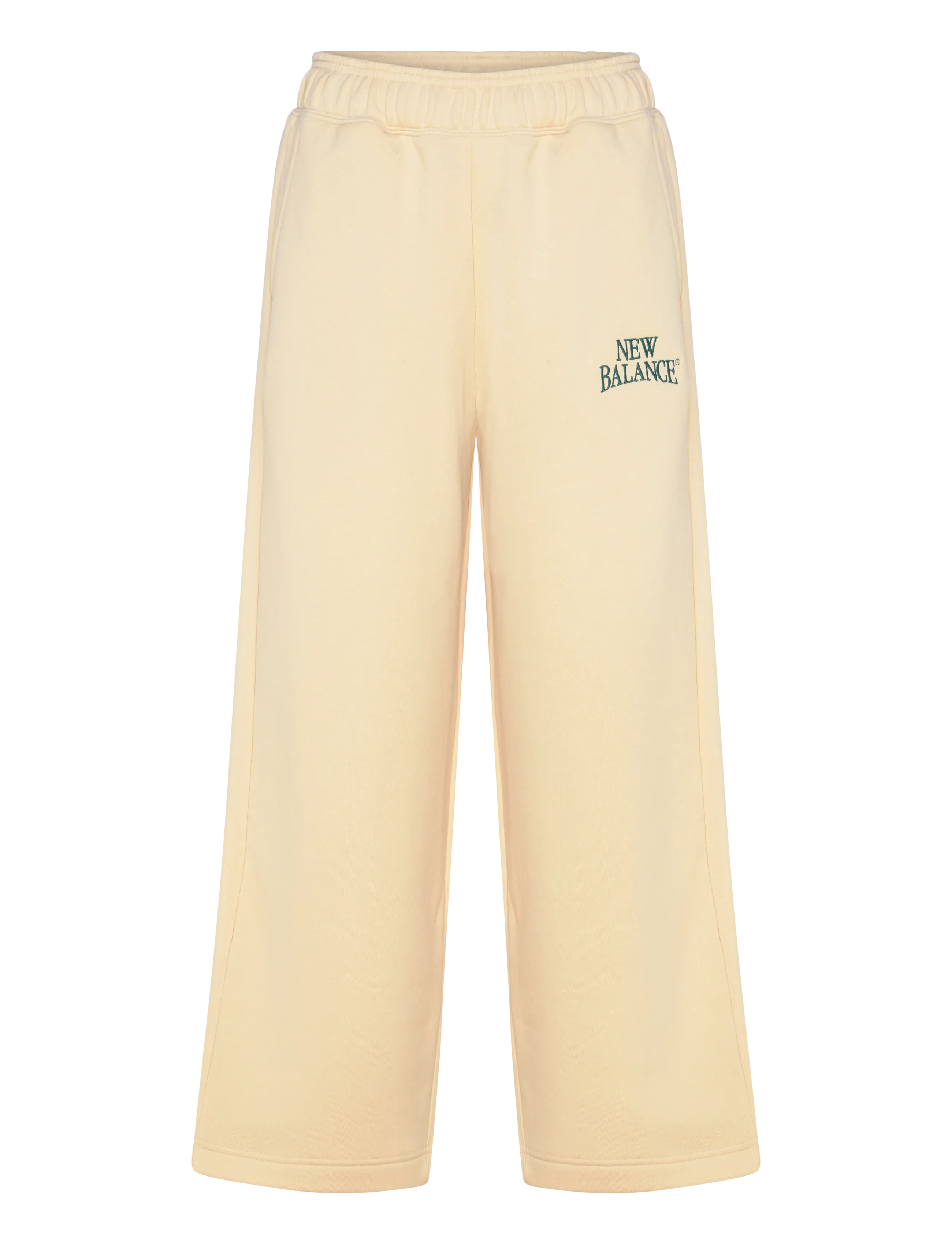 New Balance Linear Heritage Fleece Barrel Pant, S, Sport Pants, Creme - Sweatpants, Frauen