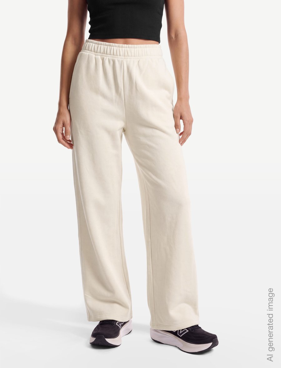 New Balance - Brushed Coastal Fleece Pant - trennipüksid - linen - 3