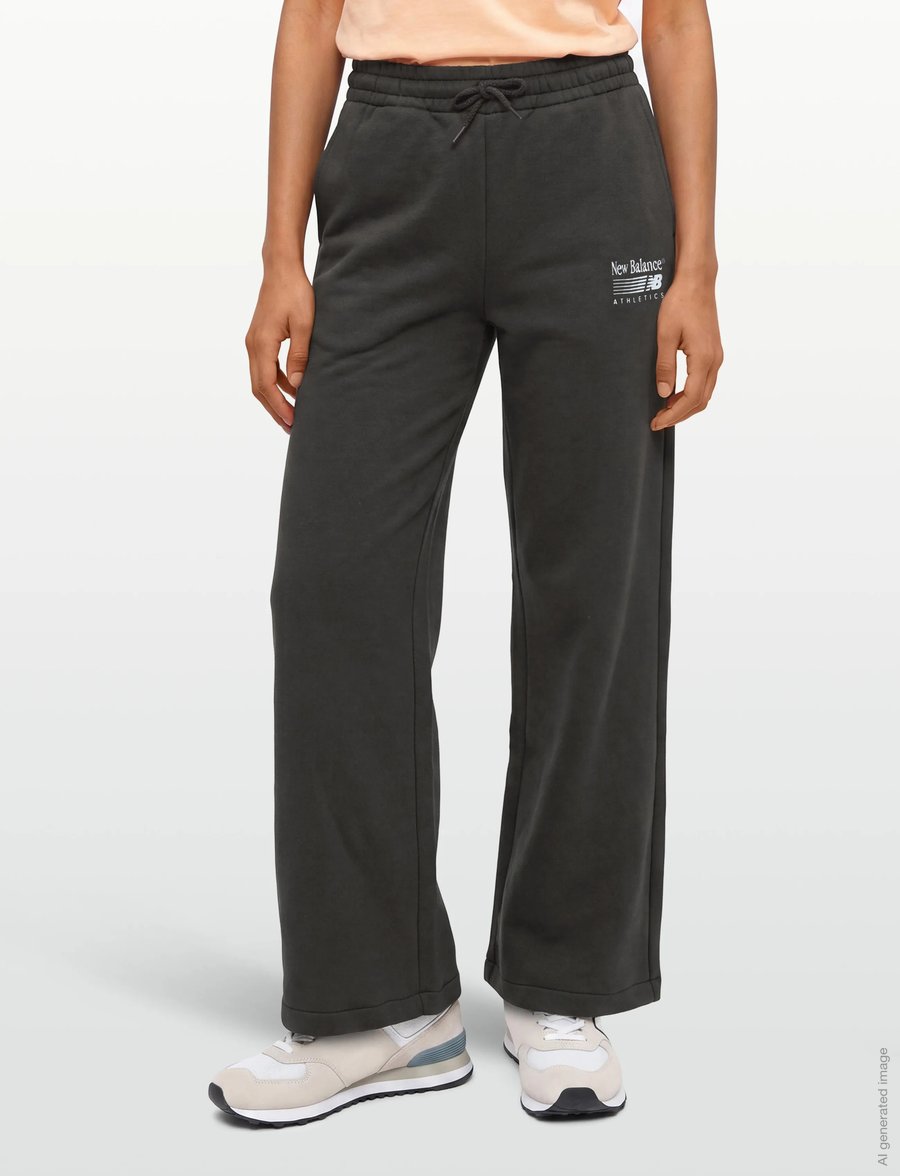 New Balance - Trackside Fleece Pant - trainingshosen - black cement - 3