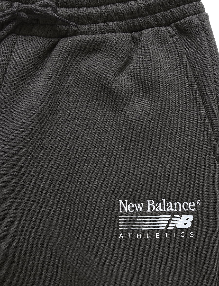 New Balance - Trackside Fleece Pant - träningsbyxor - black cement - 3