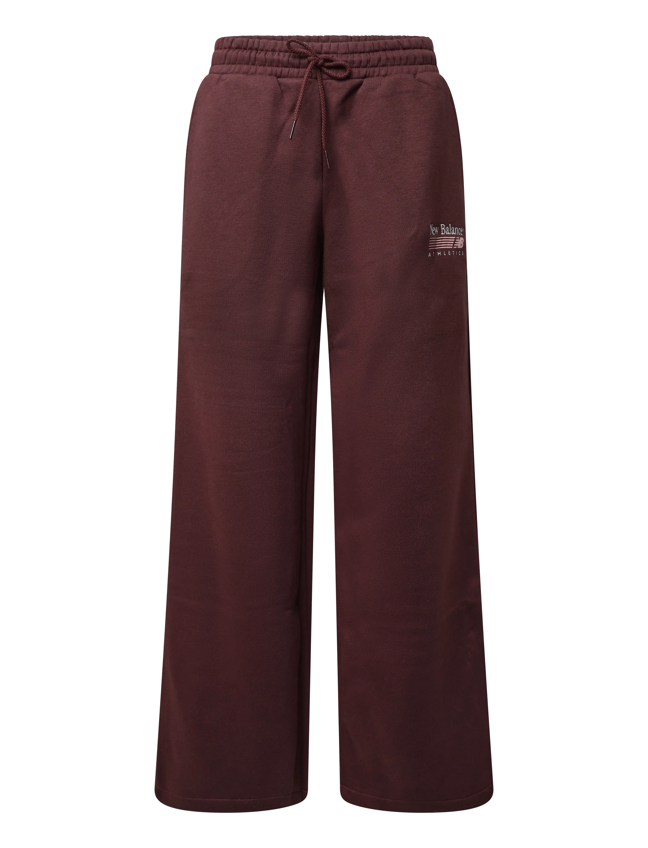 New Balance Trackside Fleece Pant - Kläder - CHERRY LEATHER / burgundy