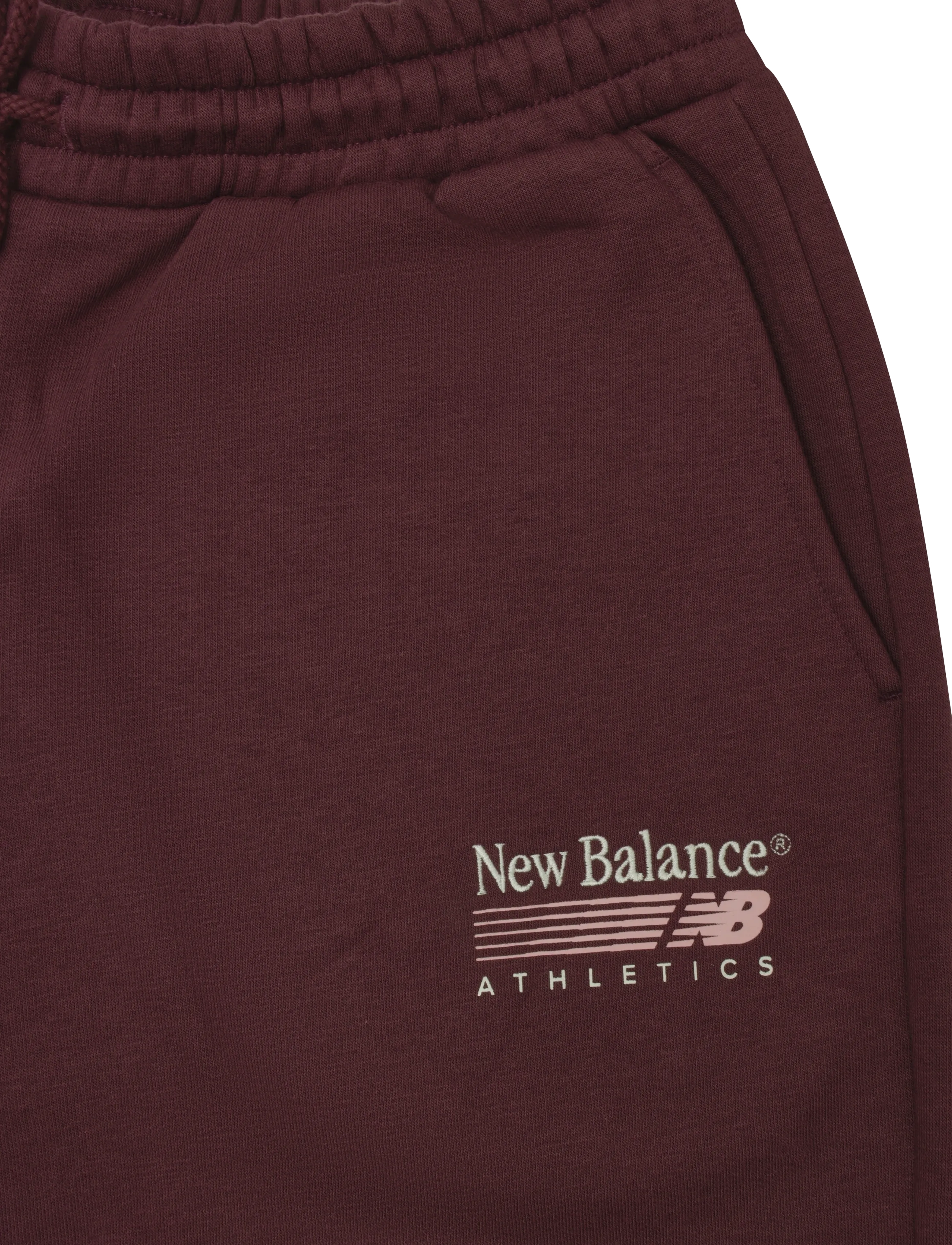 New Balance - Trackside Fleece Pant - träningsbyxor - cherry leather - 3
