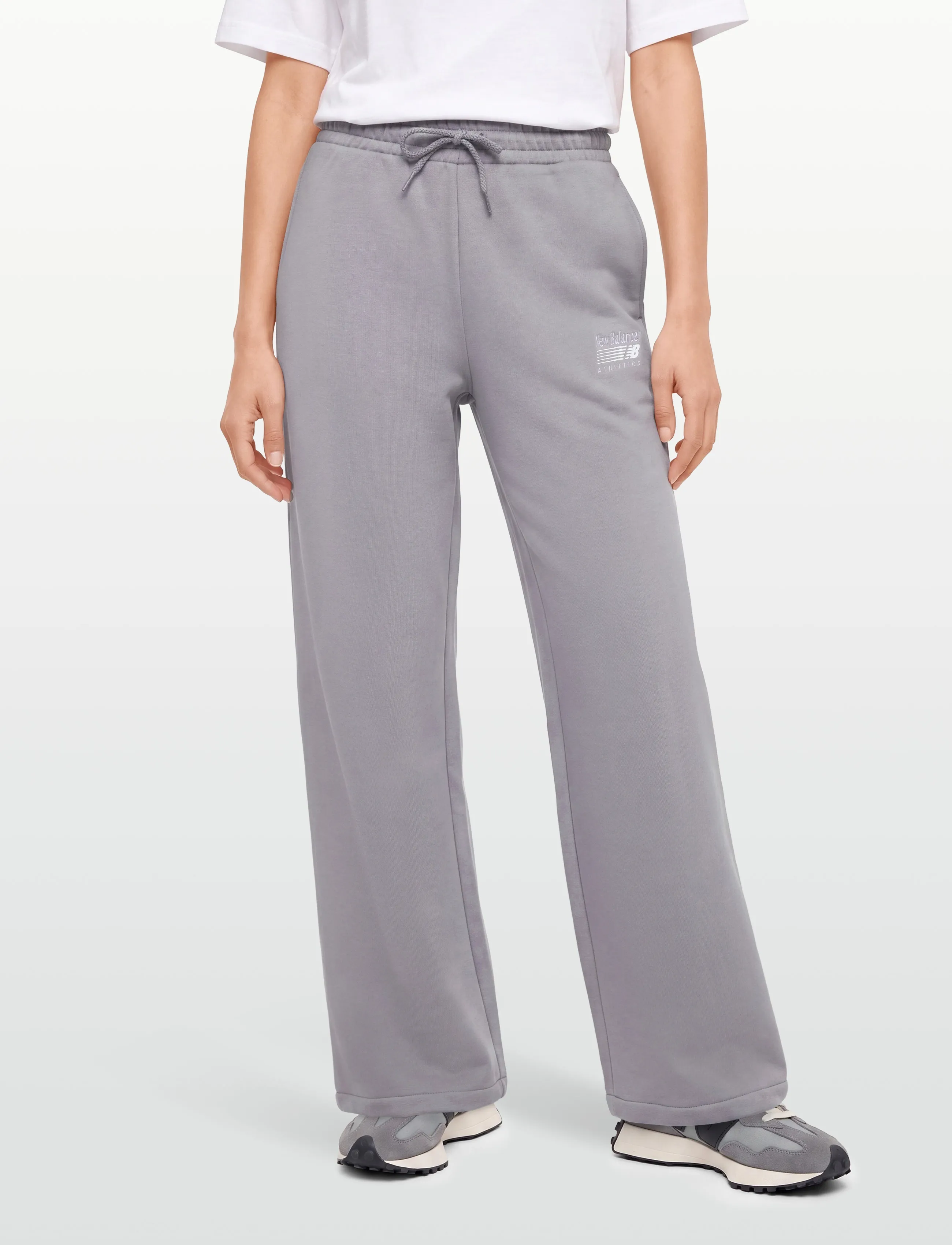 New Balance - Trackside Fleece Pant - trennipüksid - off-line grey - 3