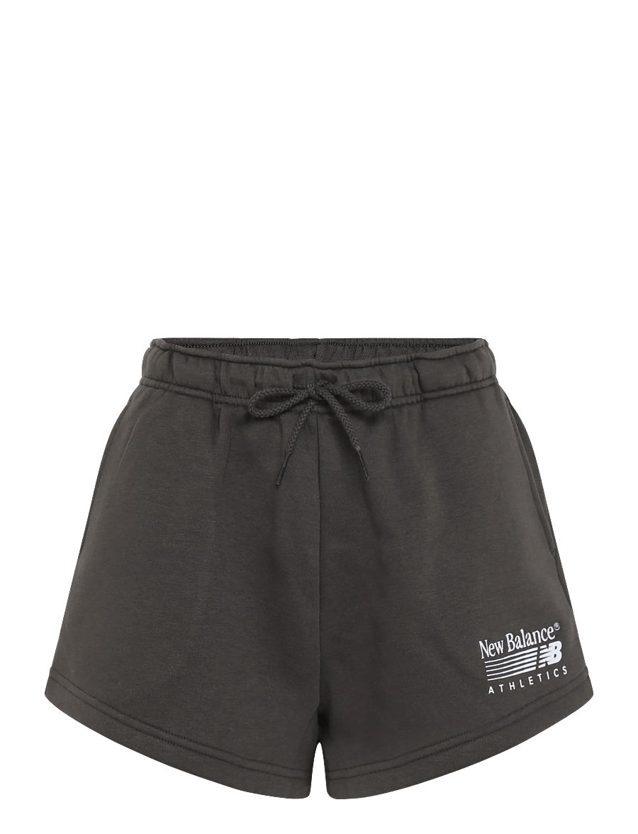 New Balance - Trackside Fleece Short - nederdelar - black cement - 0