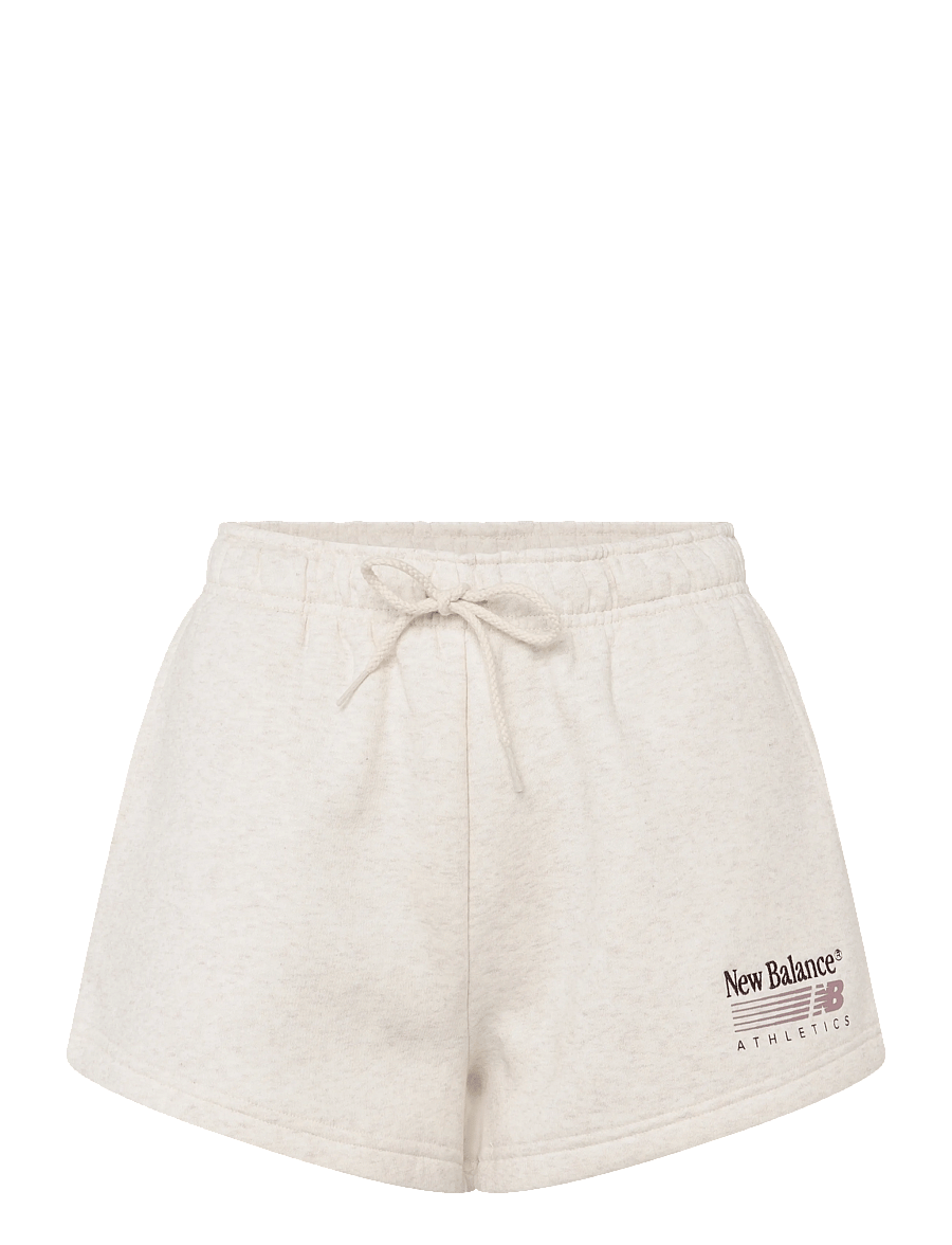 New Balance - Trackside Fleece Short - nederdelar - linen heather - 0