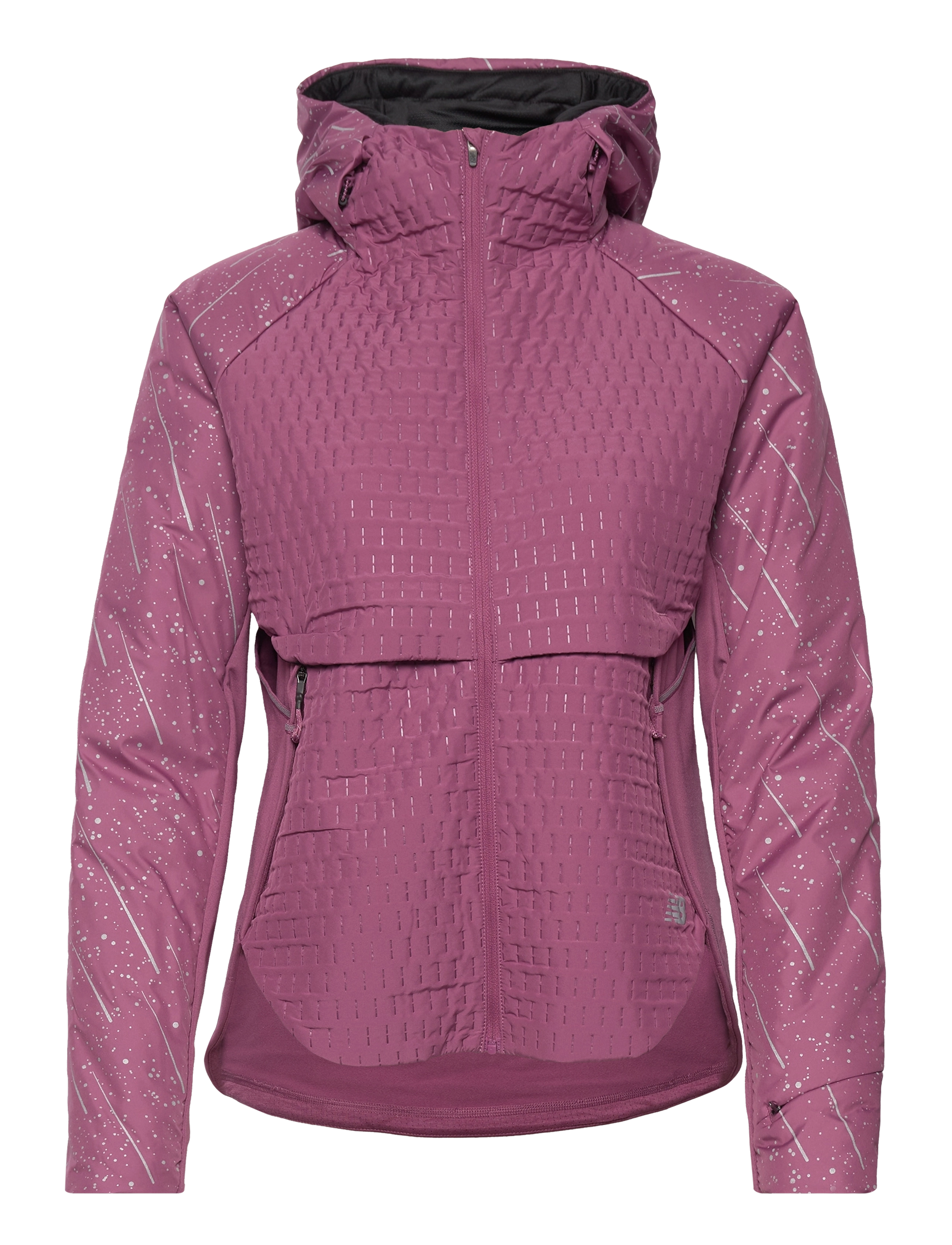 Reflective Impact Run Heat Jacket - RAISIN
