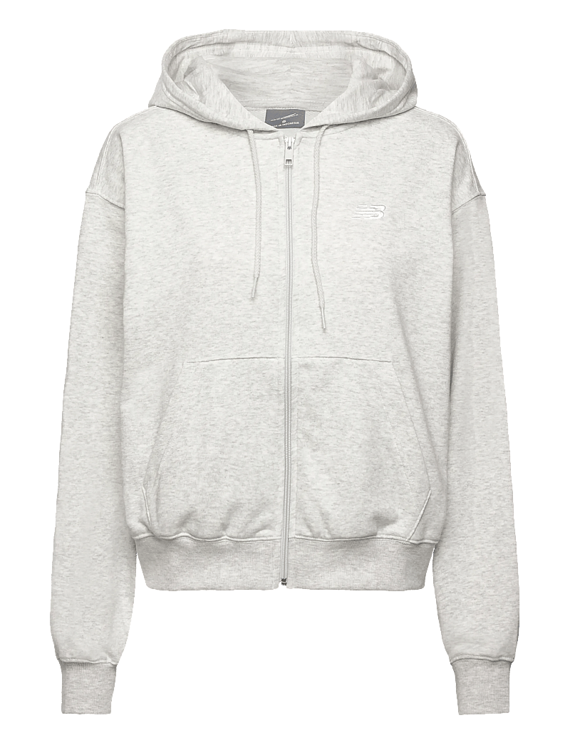 New Balance - Sport Essentials French Terry Full Zip - huvtröjor - ash heather - 0