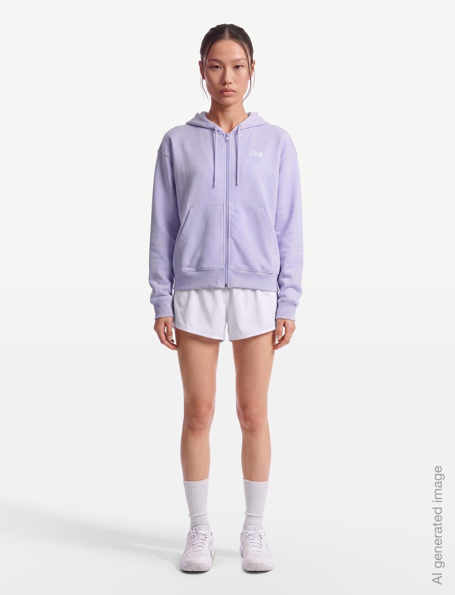 New Balance - Sport Essentials French Terry Full Zip - overdele - smoked violet - 0