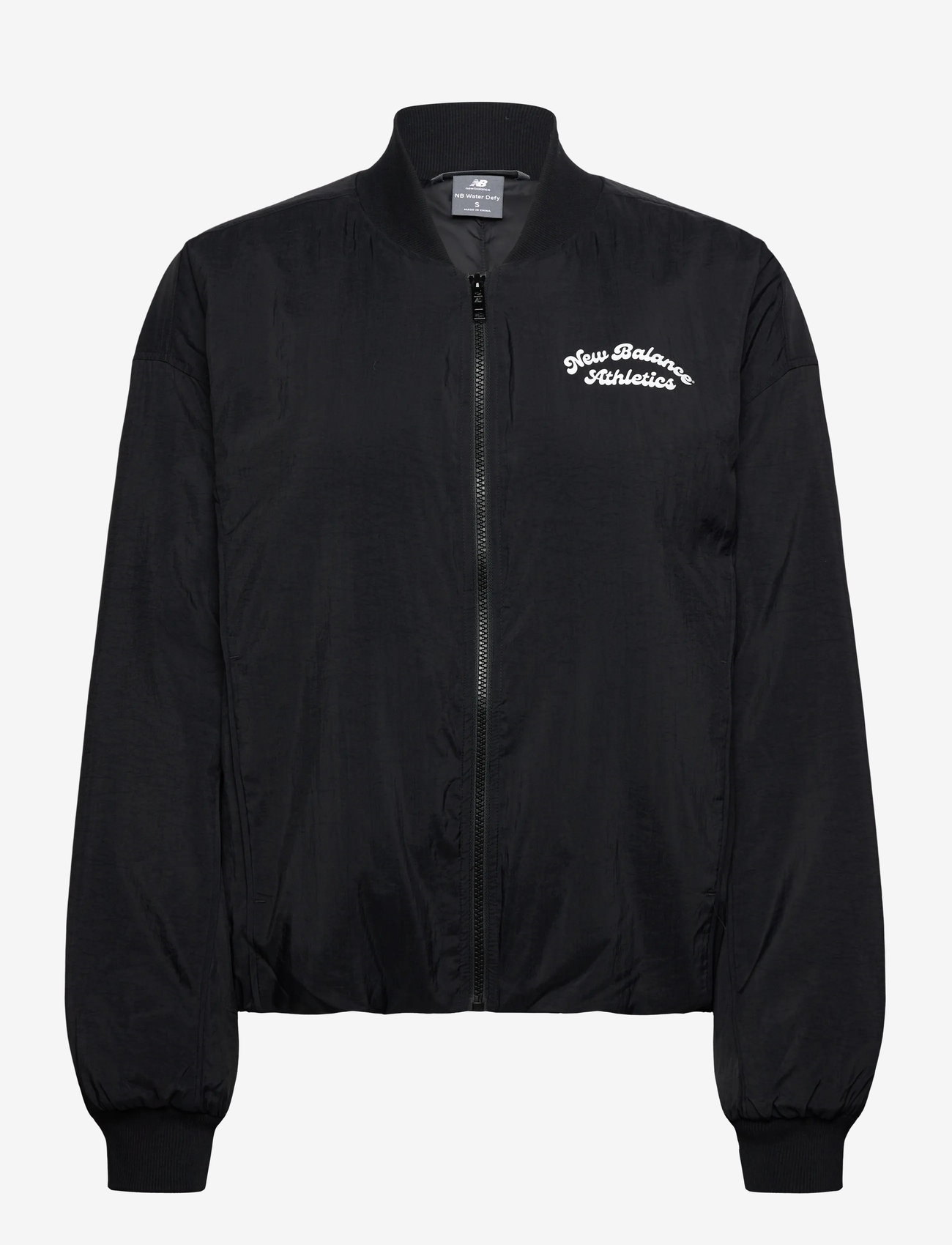 New Balance - Linear Heritage Woven Bomber Jacket - outerwear - black - 0