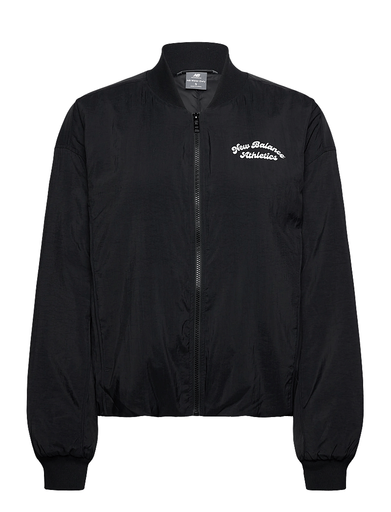 New Balance - Linear Heritage Woven Bomber Jacket - sportsjakker - black - 0