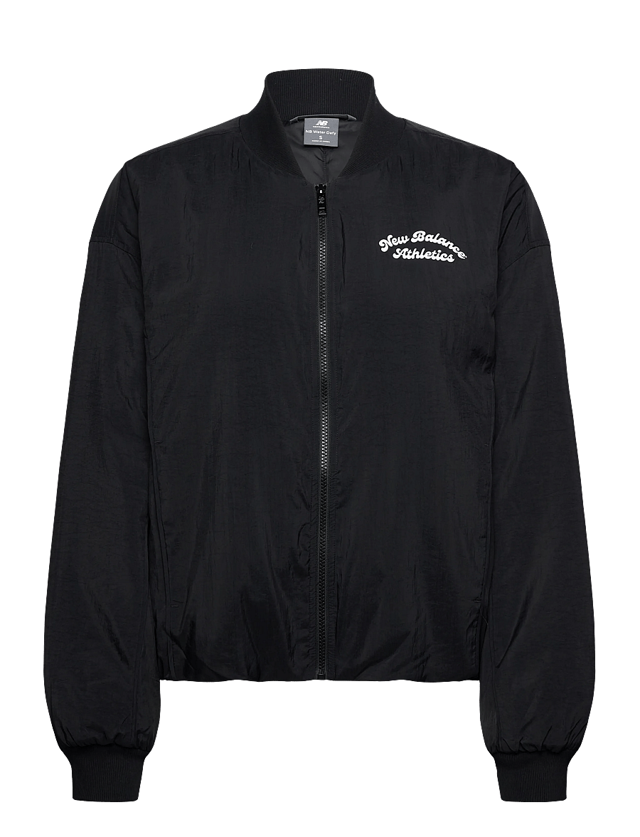 New Balance - Linear Heritage Woven Bomber Jacket - casual jackor - black - 0