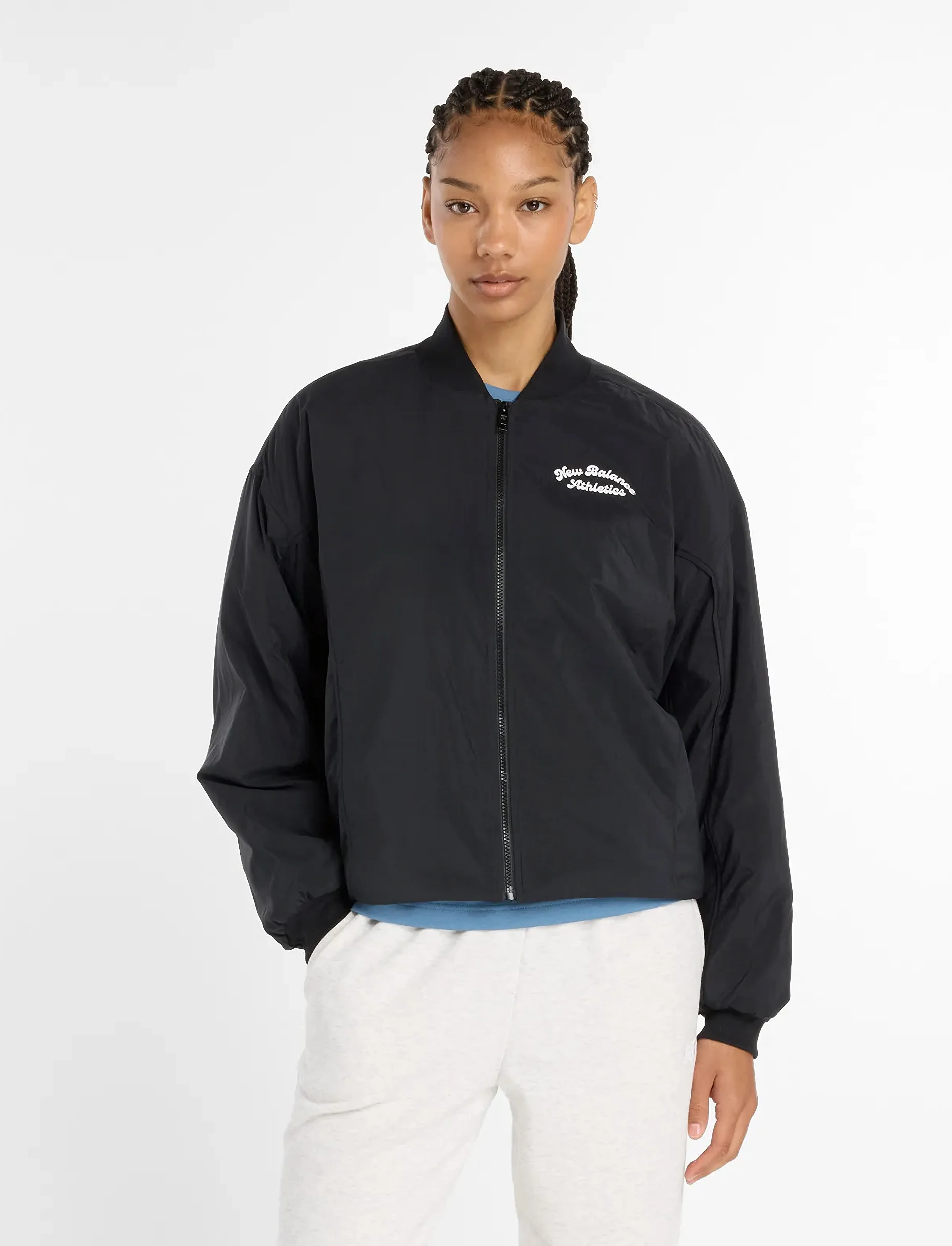 New Balance - Linear Heritage Woven Bomber Jacket - sport - black - 5