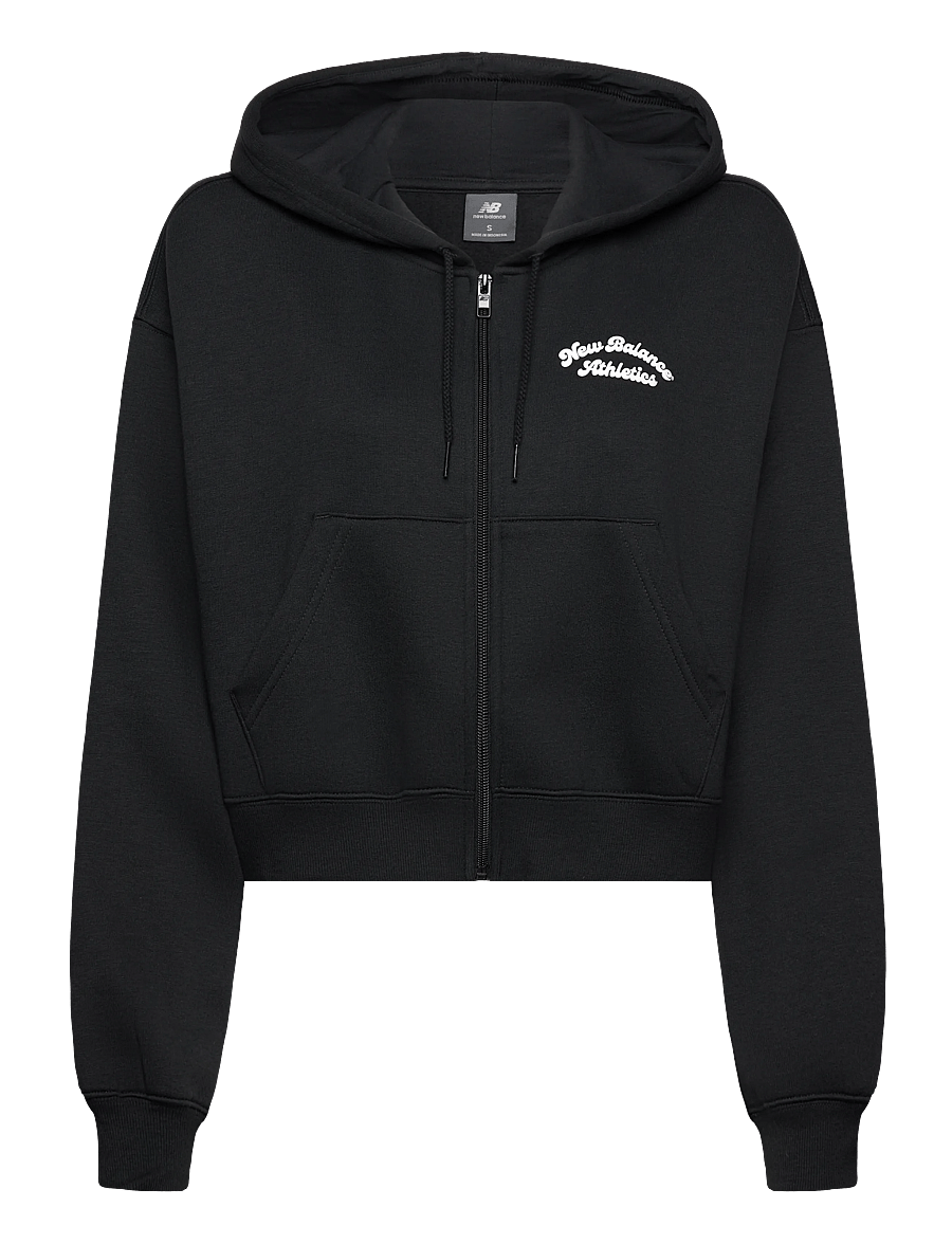New Balance - Linear Heritage Fleece Full Zip - sweatshirts - black - 0